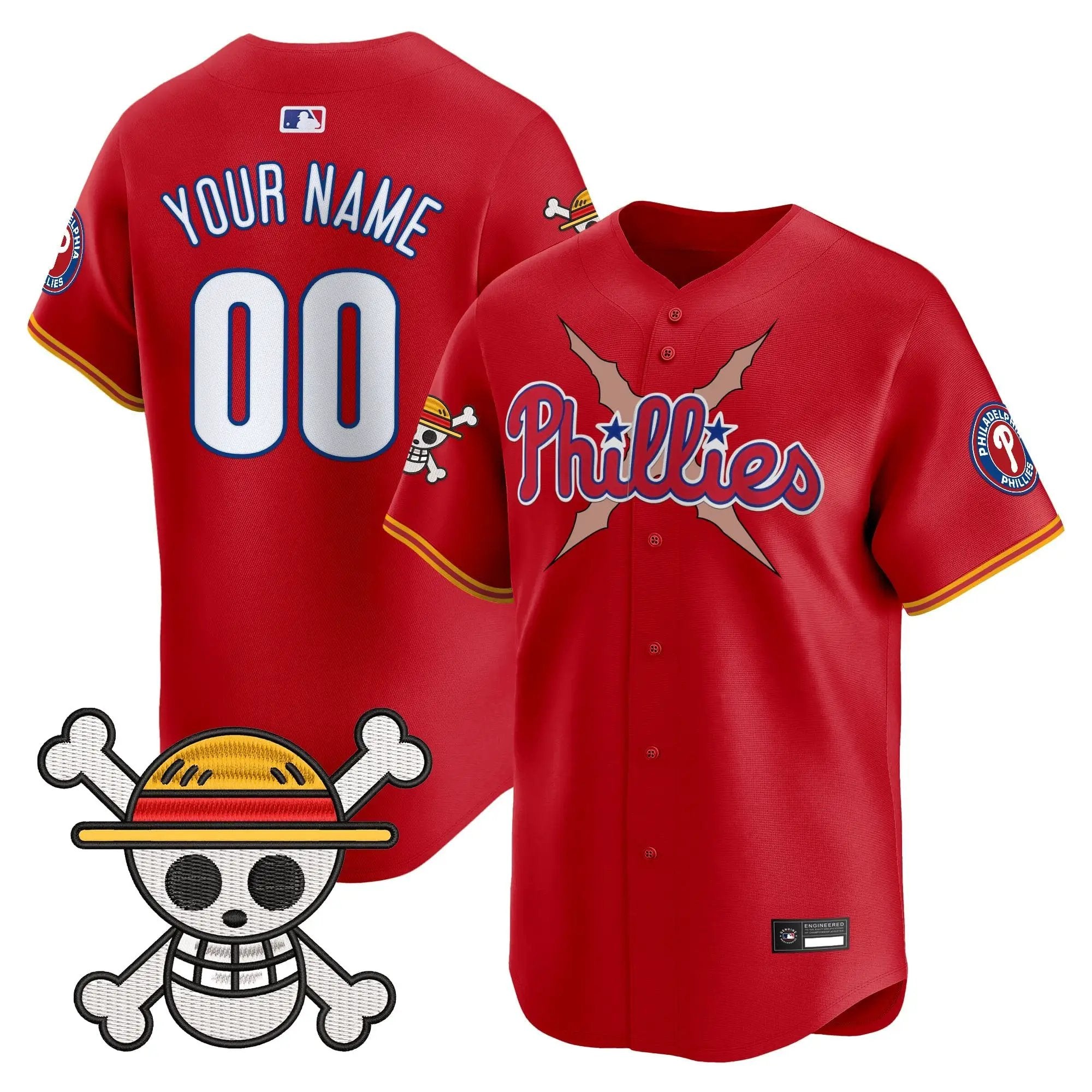 Philadelphia Phillies x OP Vapor Premier Limited Custom Jersey - Stitched by Digigearus