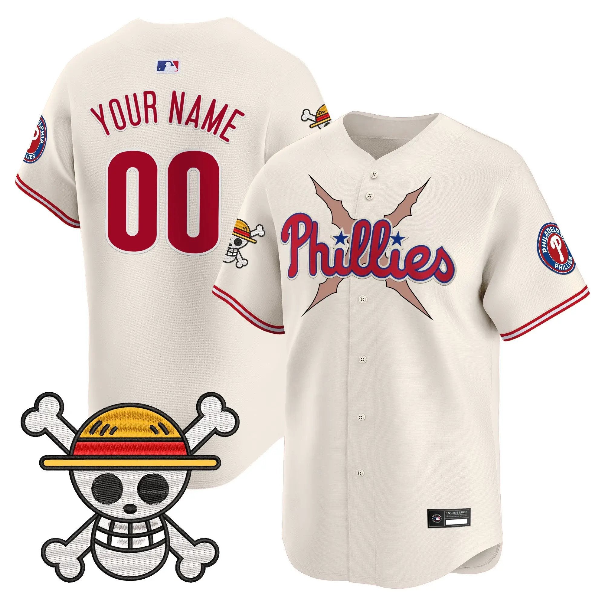 Philadelphia Phillies x OP Vapor Premier Limited Custom Jersey - Stitched by Digigearus