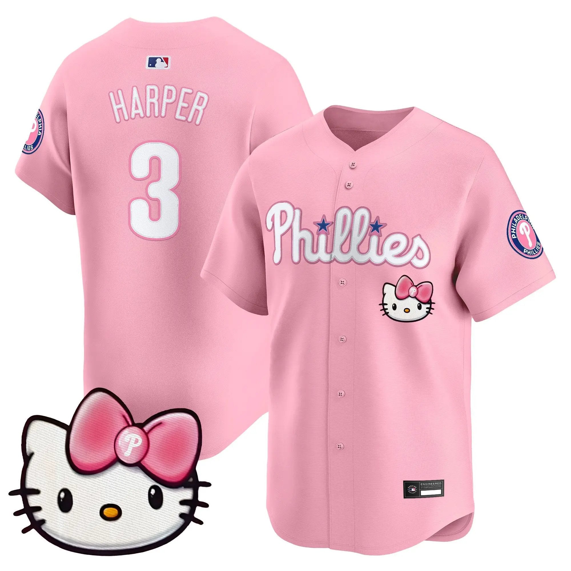 Philadelphia Phillies Hello Kitty Vapor Premier Limited Jersey – All Stitched by Philadelphia Phillies