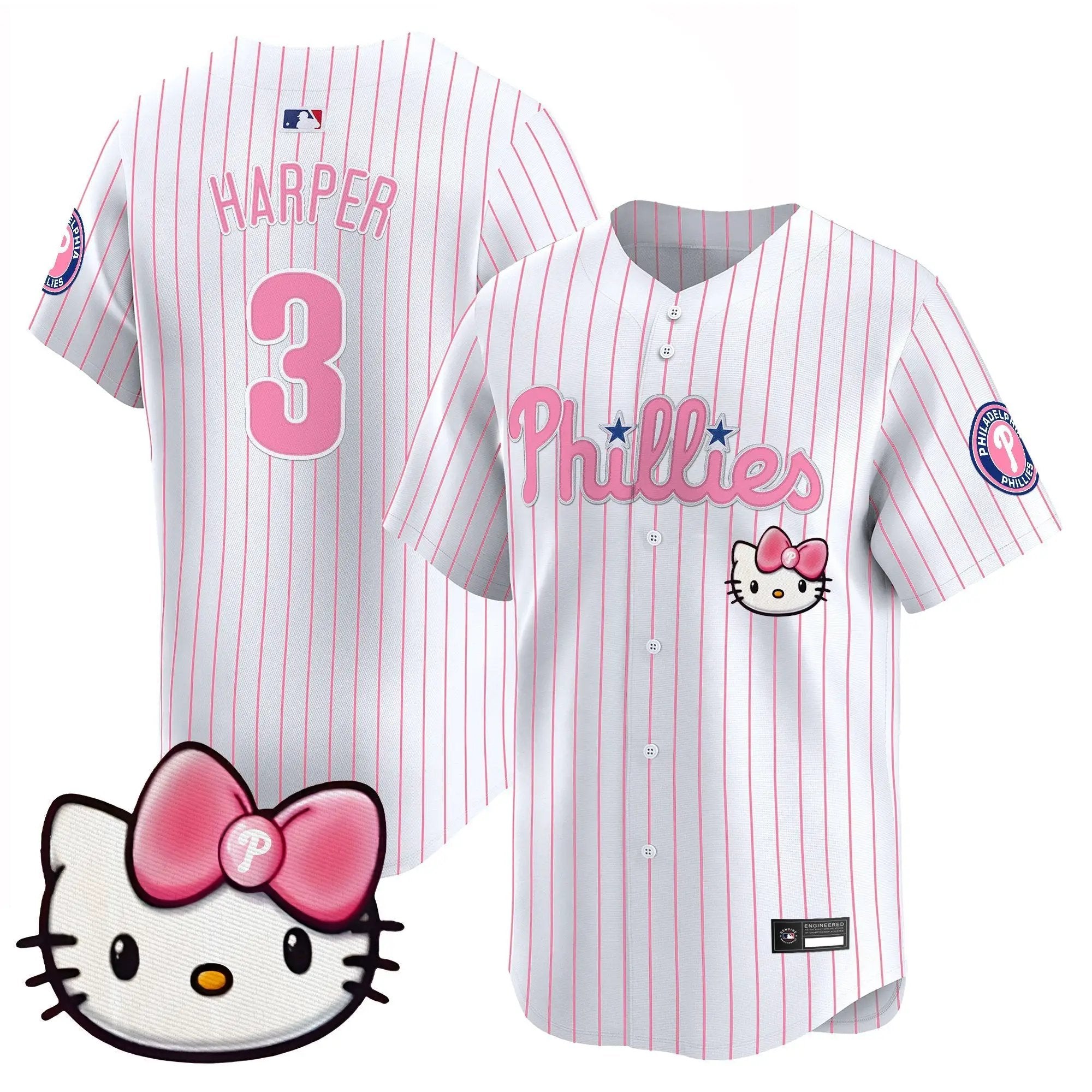 Philadelphia Phillies Hello Kitty Vapor Premier Limited Jersey – All Stitched by Philadelphia Phillies