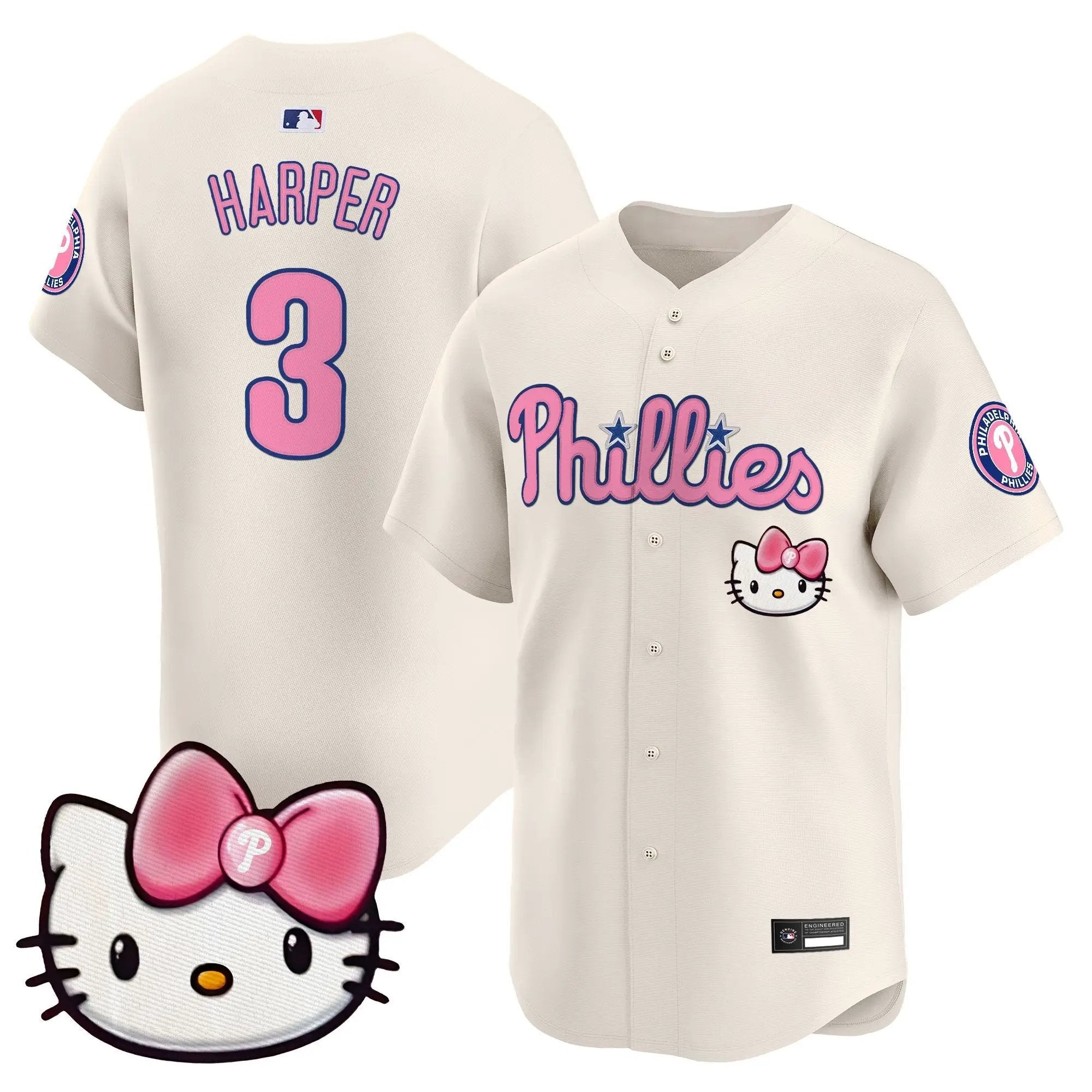 Philadelphia Phillies Hello Kitty Vapor Premier Limited Jersey – All Stitched by Philadelphia Phillies