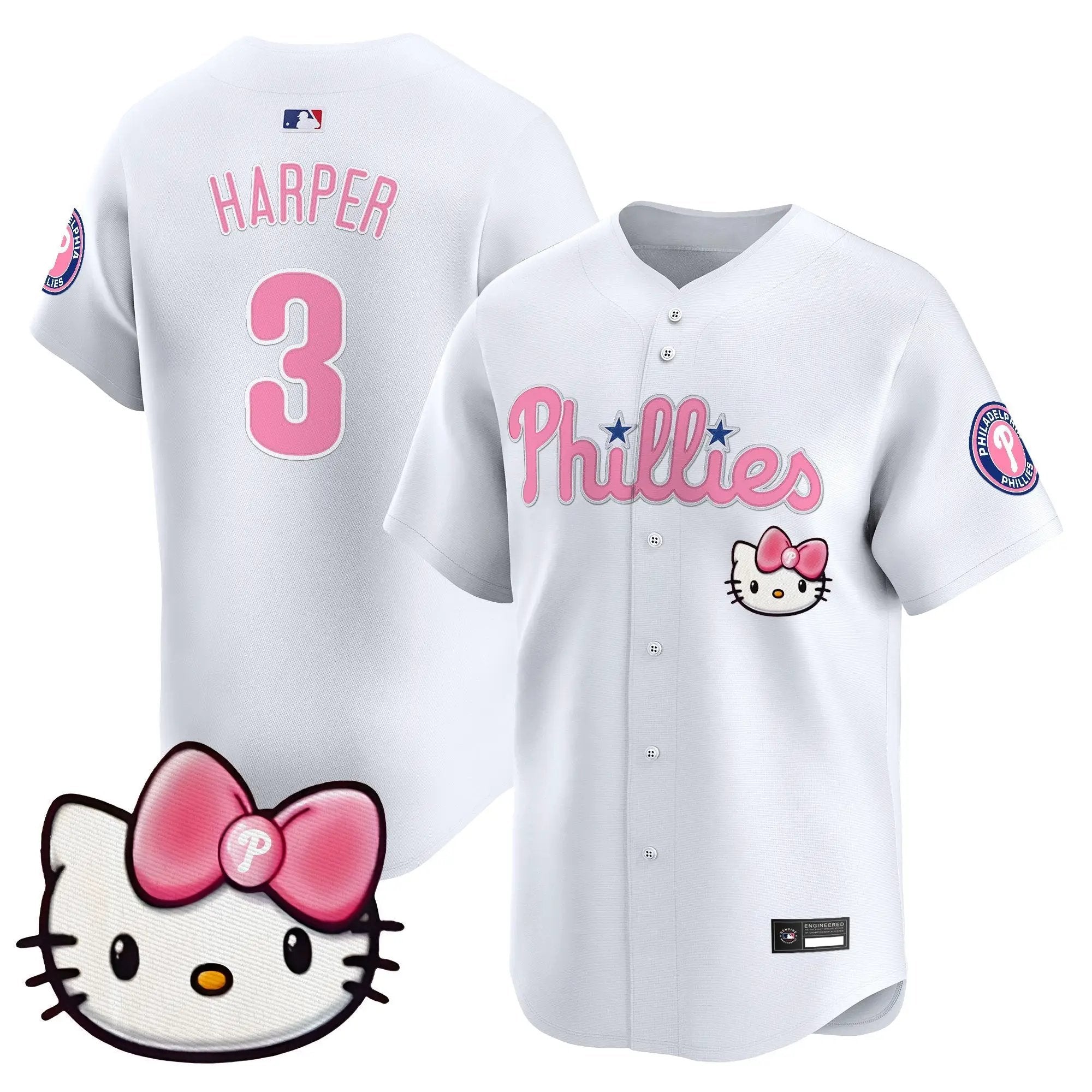 Philadelphia Phillies Hello Kitty Vapor Premier Limited Jersey – All Stitched by Philadelphia Phillies