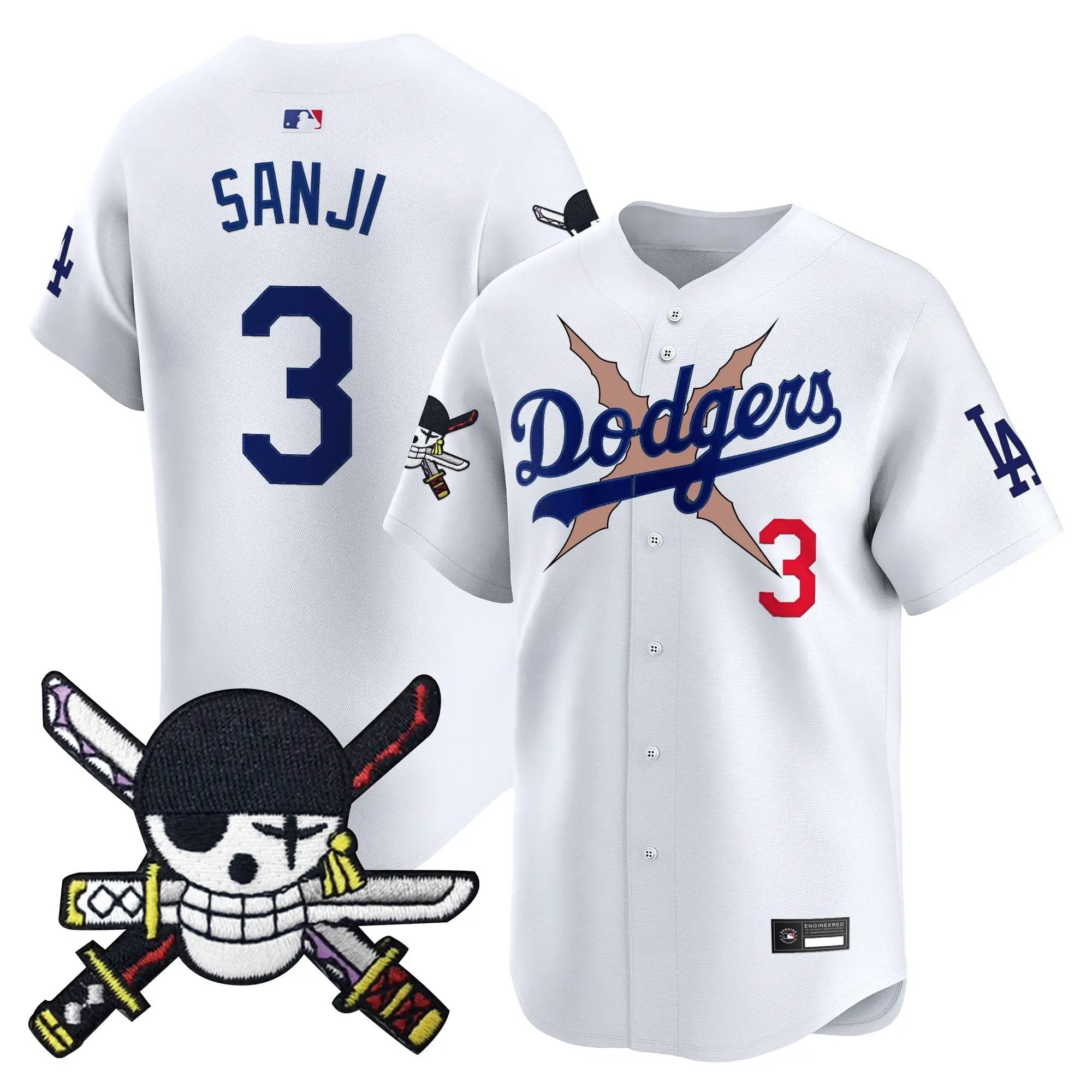 Los Angeles Dodgers x OP Zr Patch Vapor Premier Limited Jersey - Stitched by Los Angeles Dodgers
