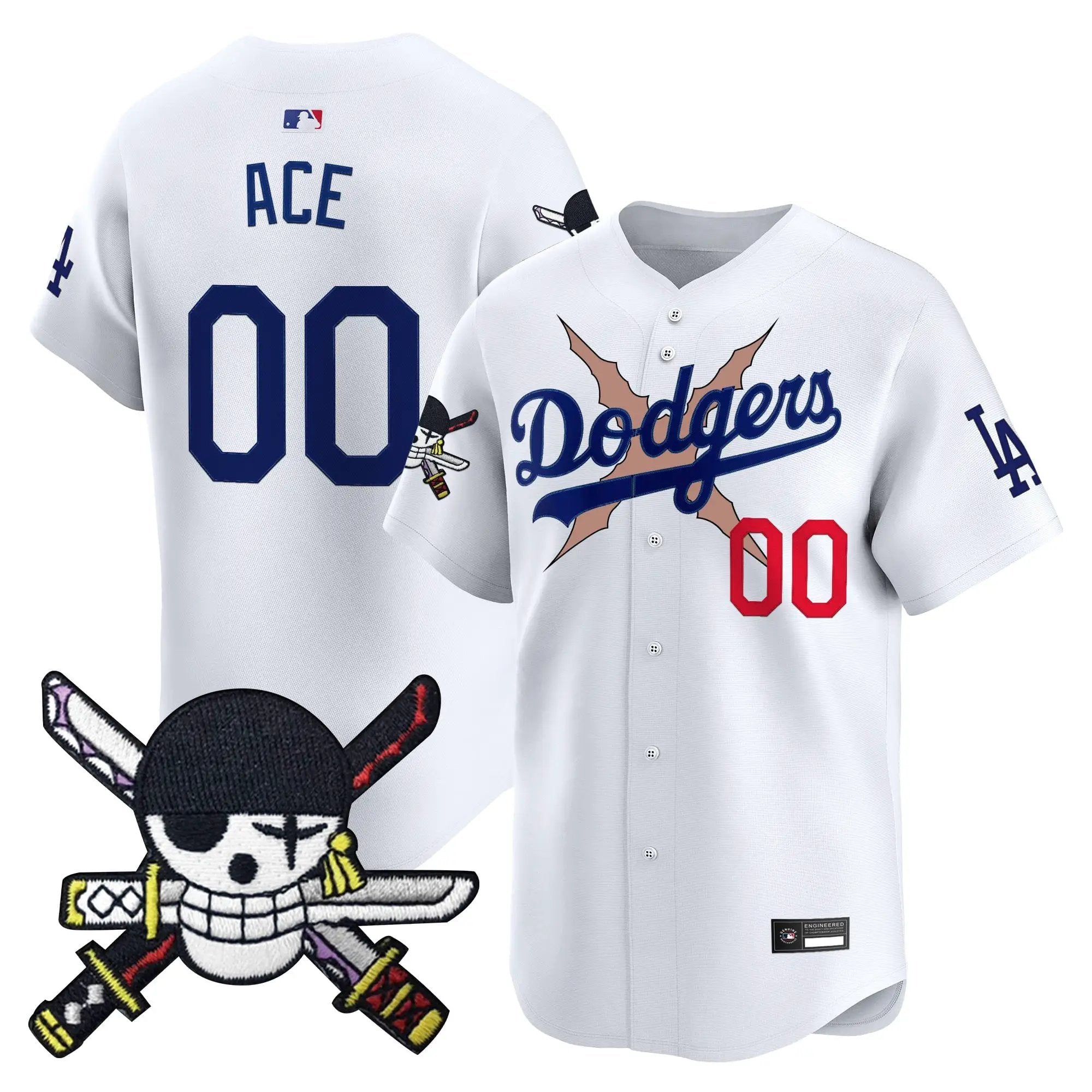 Los Angeles Dodgers x OP Zr Patch Vapor Premier Limited Jersey - Stitched by Los Angeles Dodgers