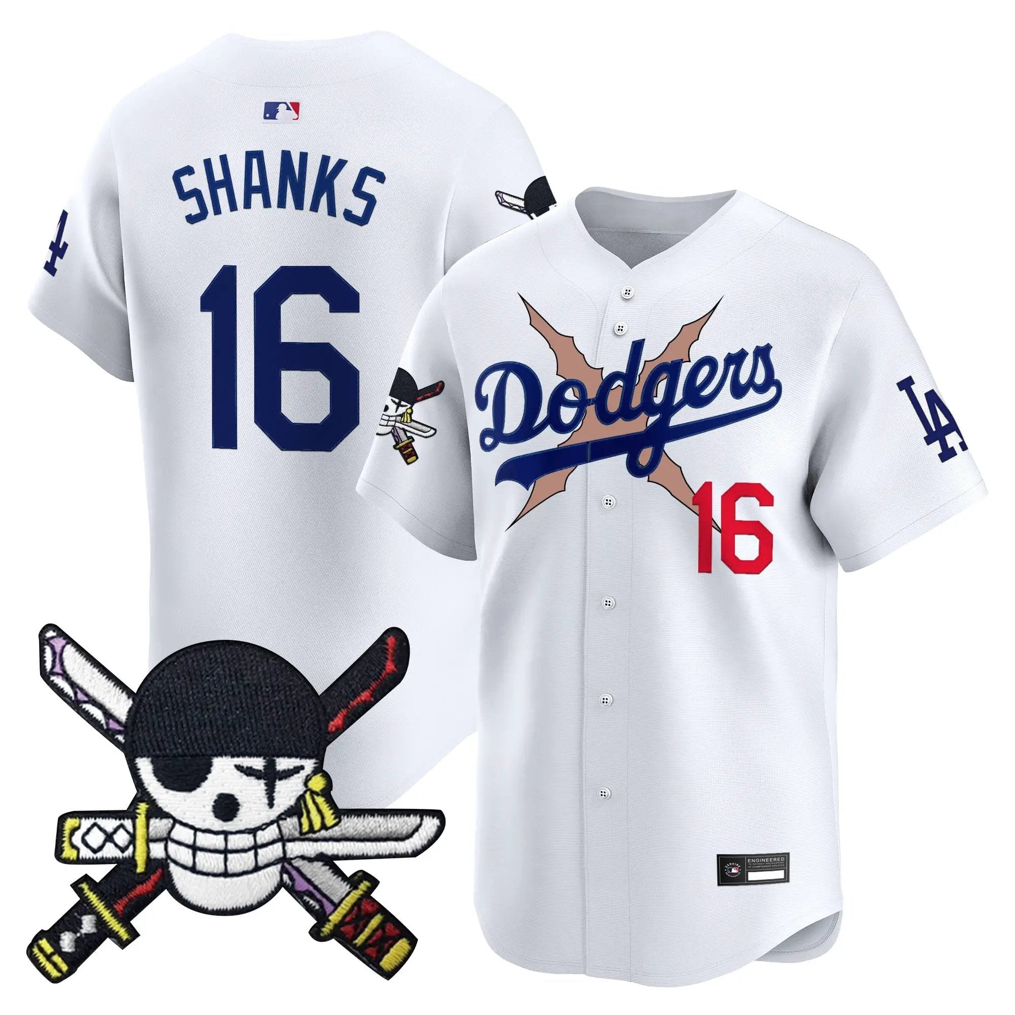 Los Angeles Dodgers x OP Zr Patch Vapor Premier Limited Jersey - Stitched by Los Angeles Dodgers