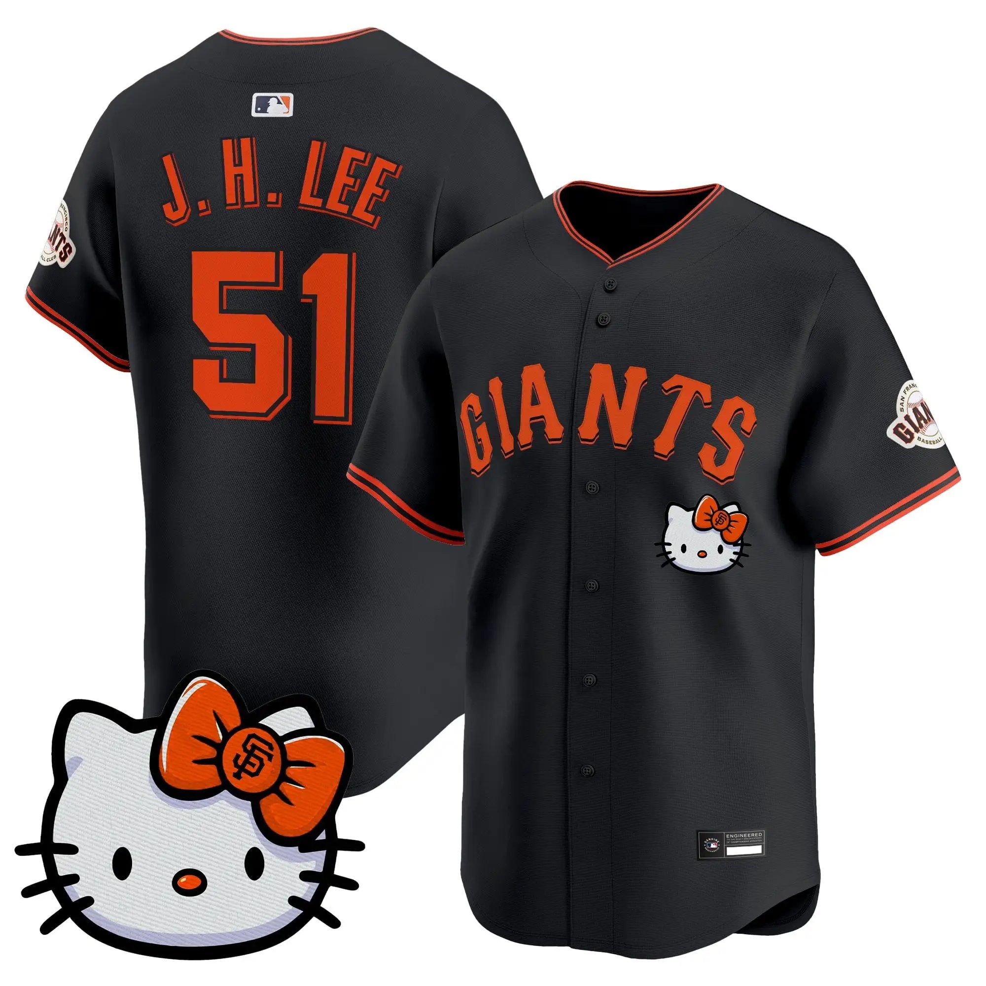 San Francisco Giants Meow KT Vapor Premier Limited Jersey – All Stitched by San Francisco Giants