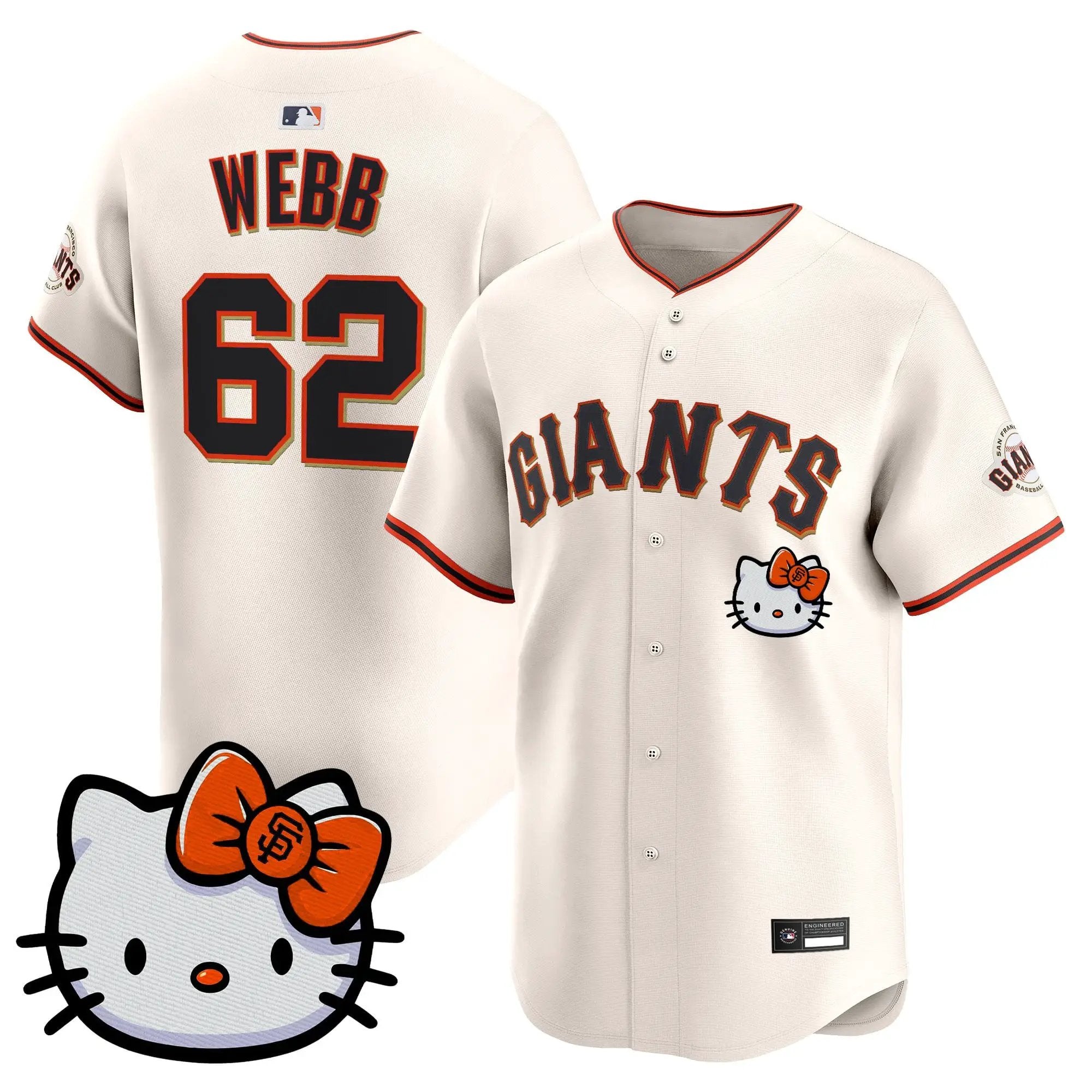 San Francisco Giants Meow KT Vapor Premier Limited Jersey – All Stitched by San Francisco Giants