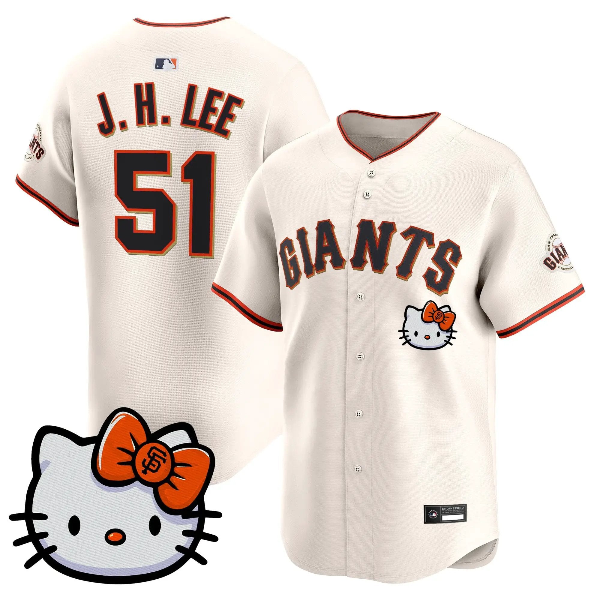 San Francisco Giants Meow KT Vapor Premier Limited Jersey – All Stitched by San Francisco Giants