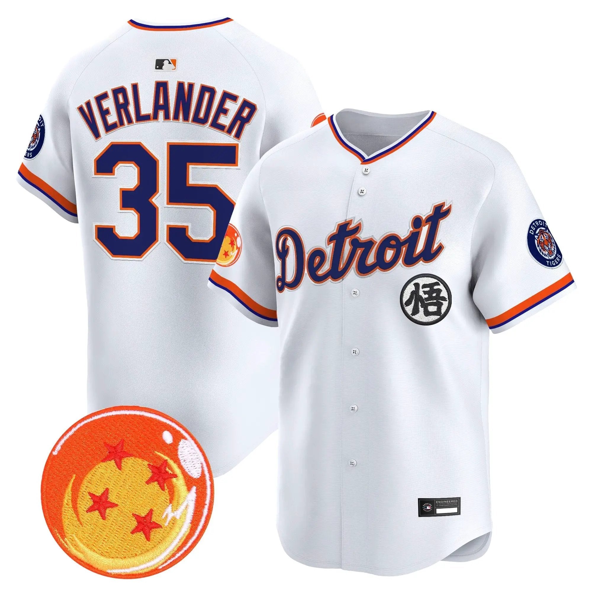 DET x Dragon Ball Vapor Premier Limited Jersey - All Stitched by Digigearus