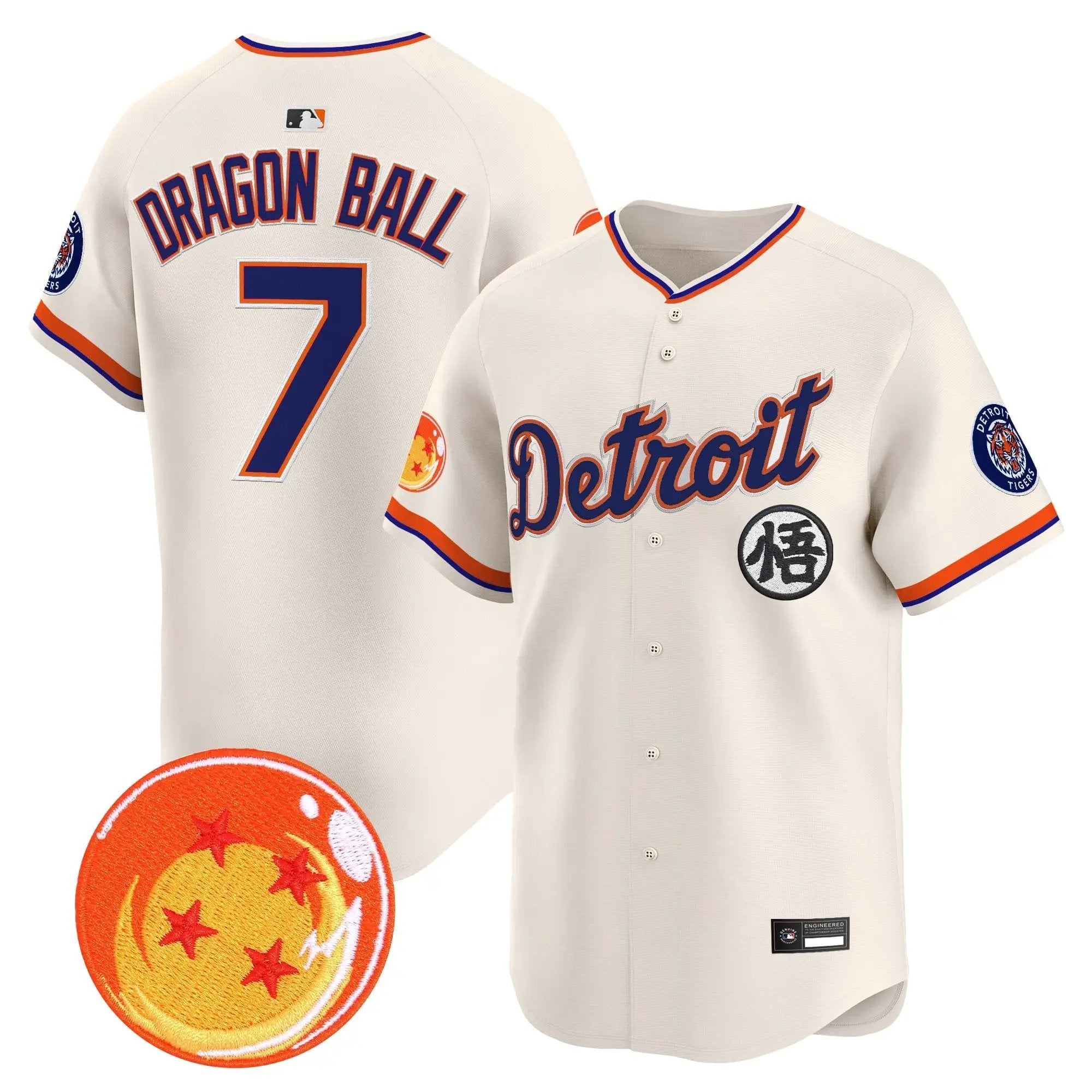 DET x Dragon Ball Vapor Premier Limited Jersey - All Stitched by Digigearus