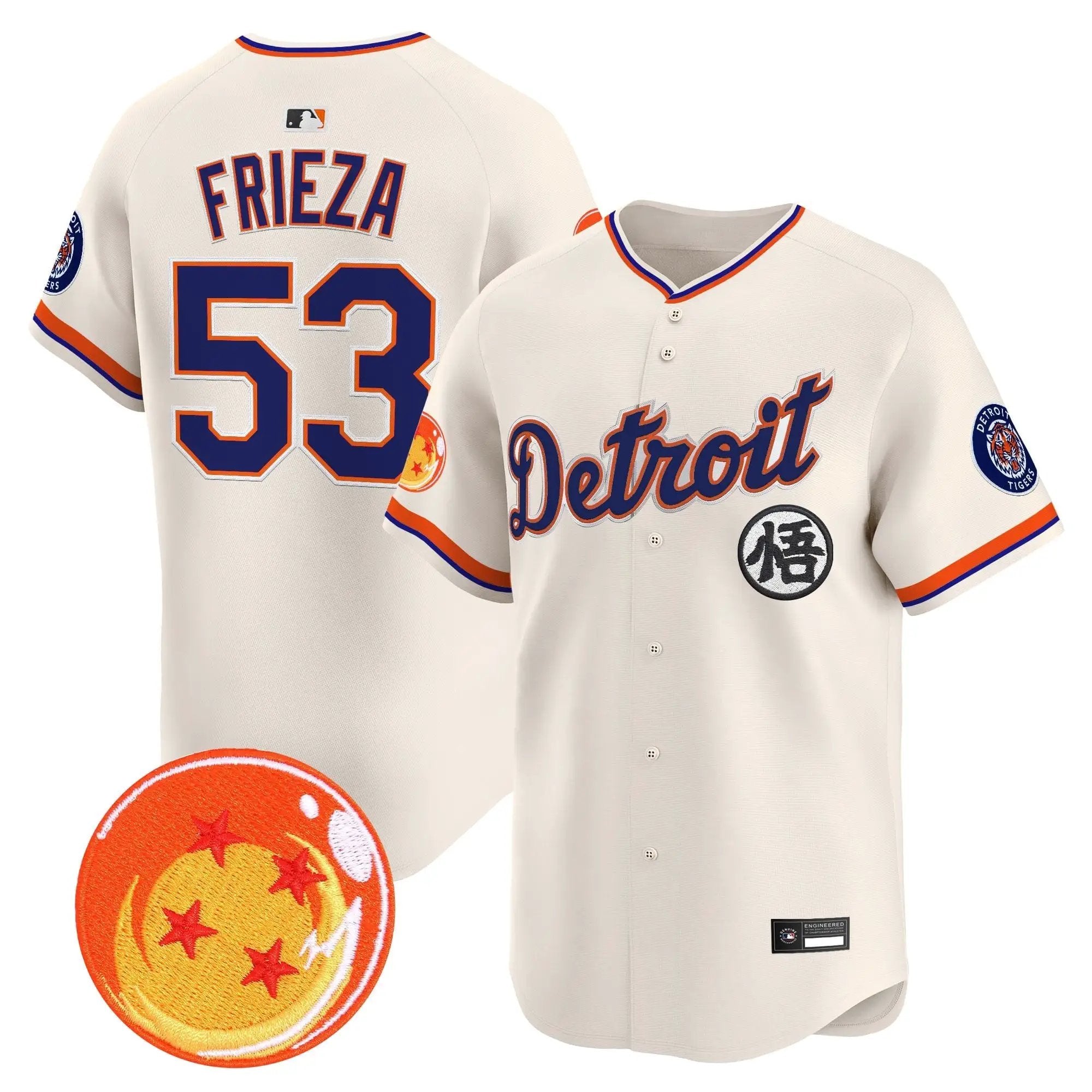 DET x Dragon Ball Vapor Premier Limited Jersey - All Stitched by Digigearus