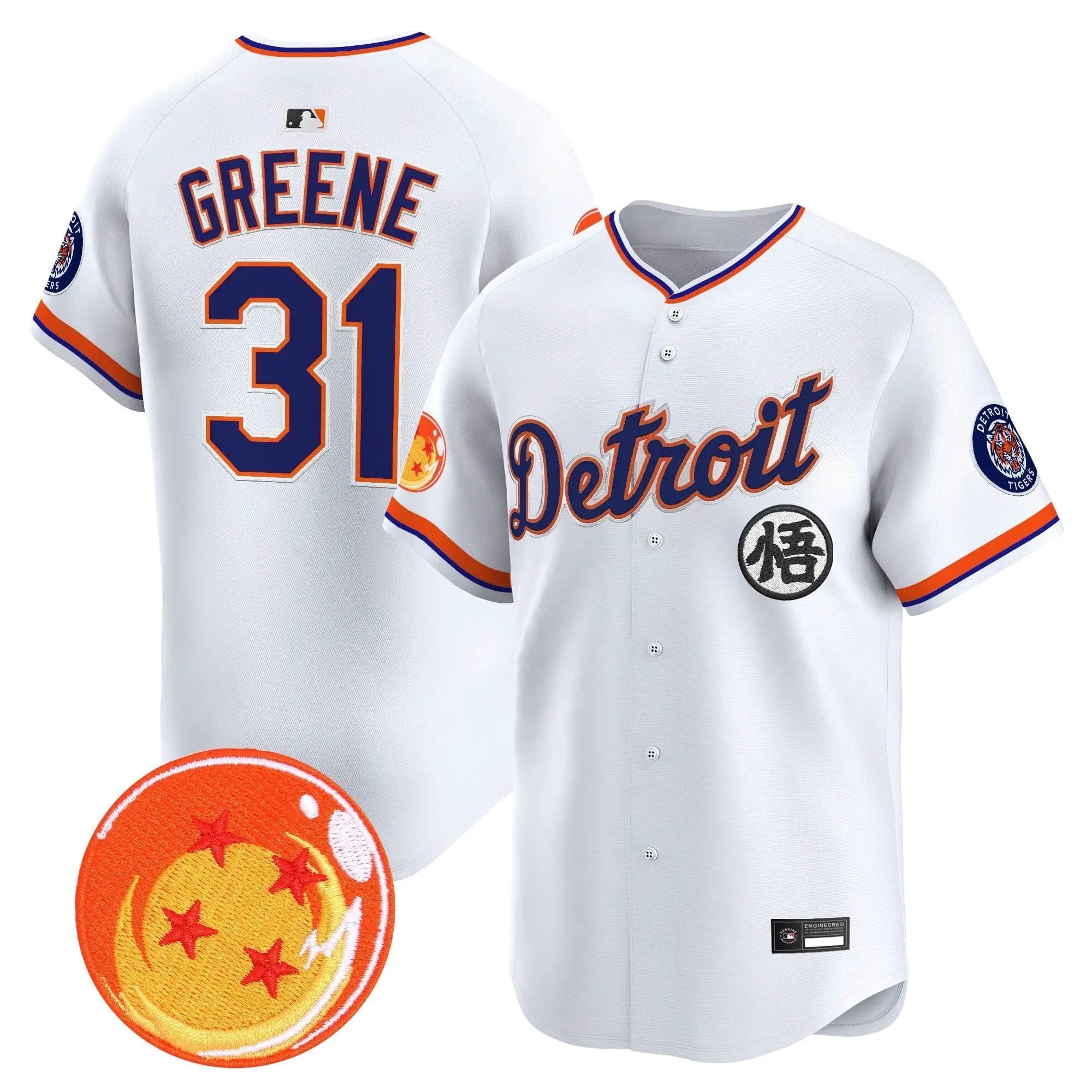 DET x Dragon Ball Vapor Premier Limited Jersey - All Stitched by Digigearus