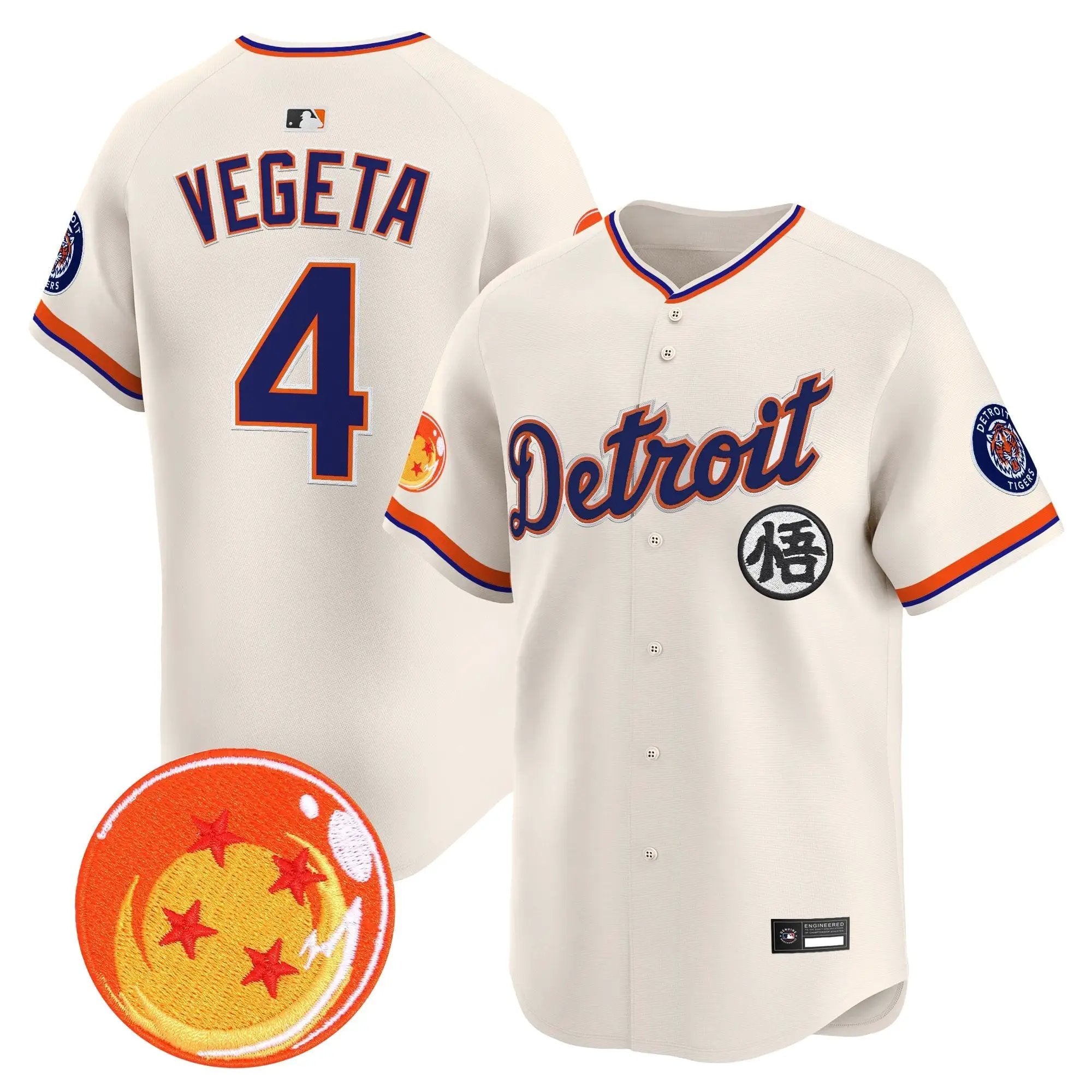 DET x Dragon Ball Vapor Premier Limited Jersey - All Stitched by Digigearus