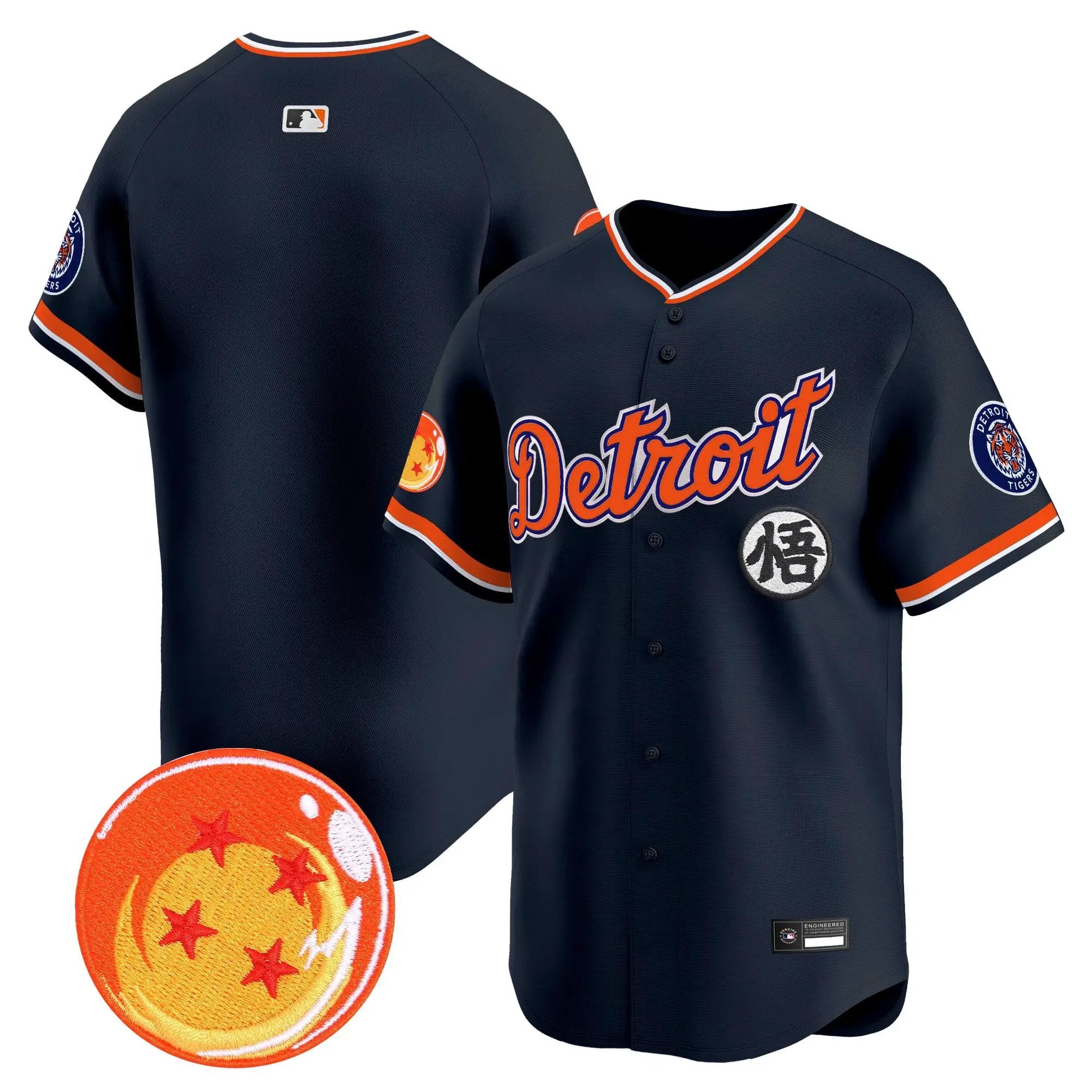DET x Dragon Ball Vapor Premier Limited Jersey - All Stitched by Digigearus