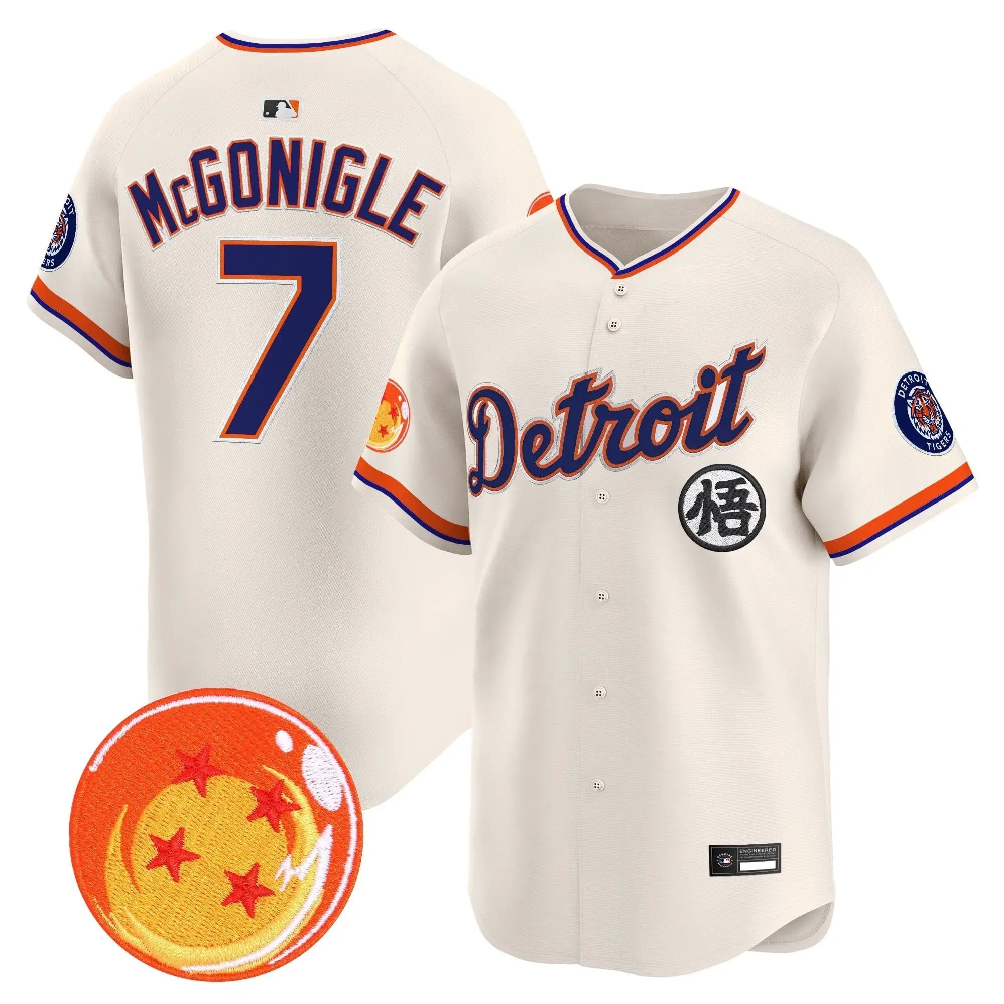 DET x Dragon Ball Vapor Premier Limited Jersey - All Stitched by Digigearus