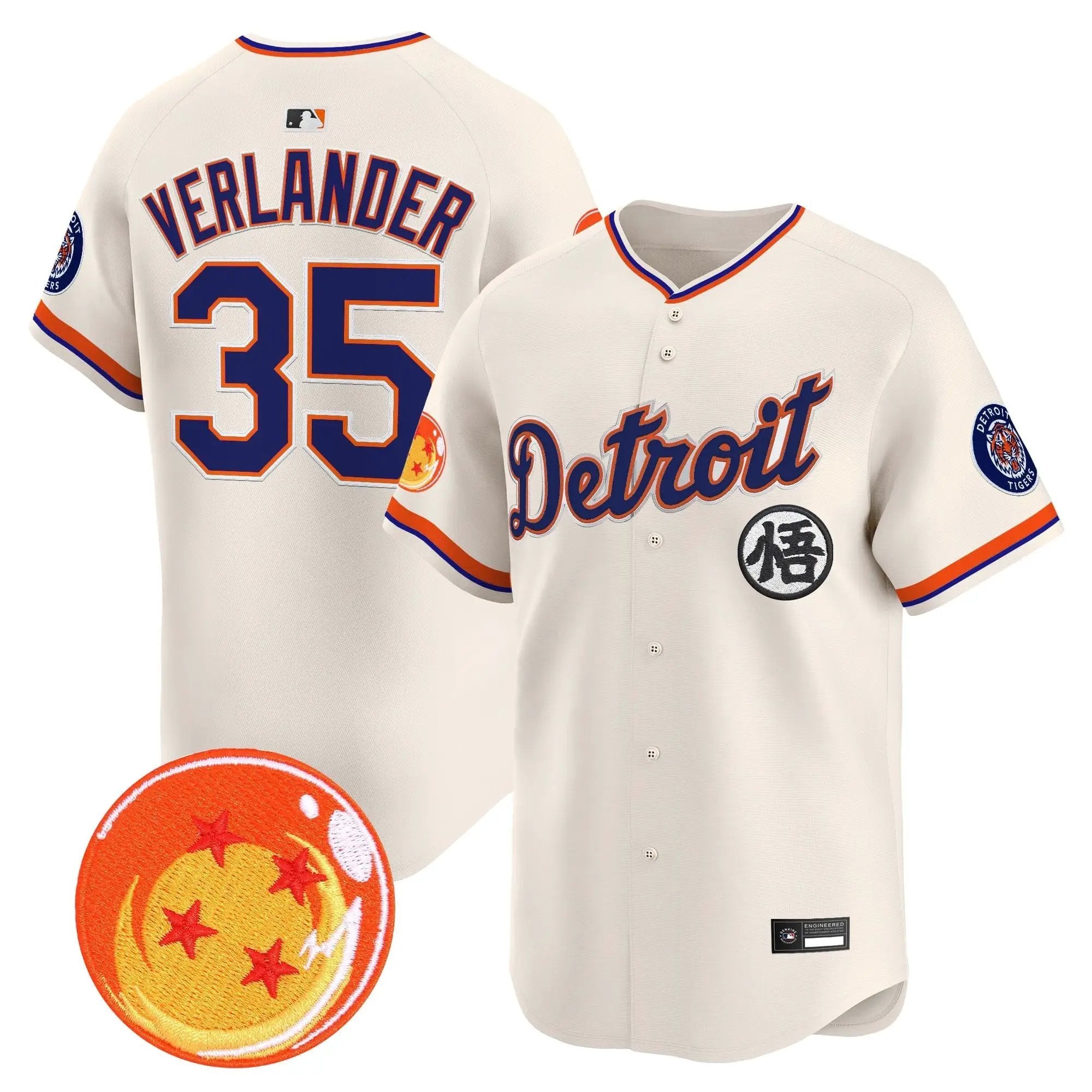 DET x Dragon Ball Vapor Premier Limited Jersey - All Stitched by Digigearus