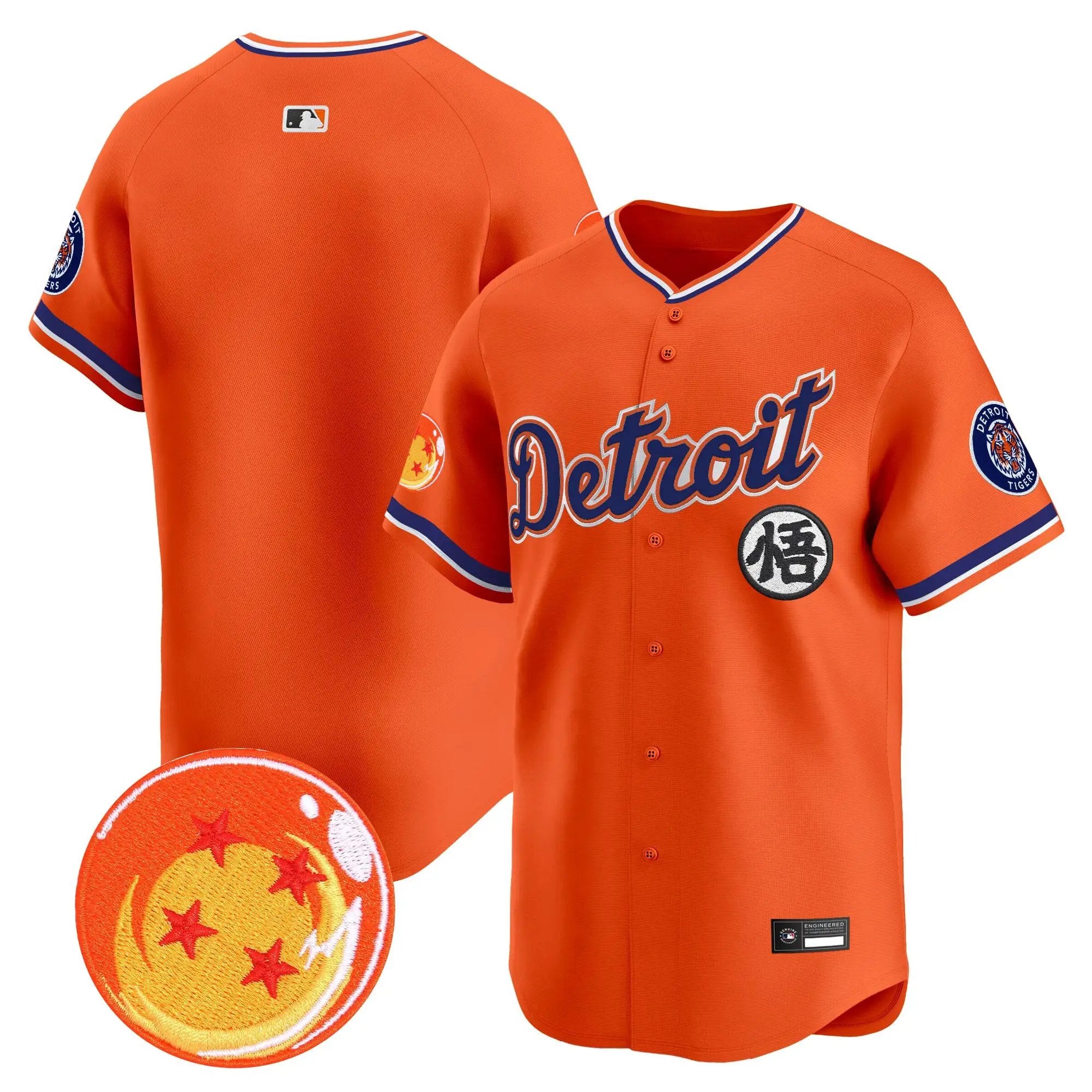 DET x Dragon Ball Vapor Premier Limited Jersey - All Stitched by Digigearus