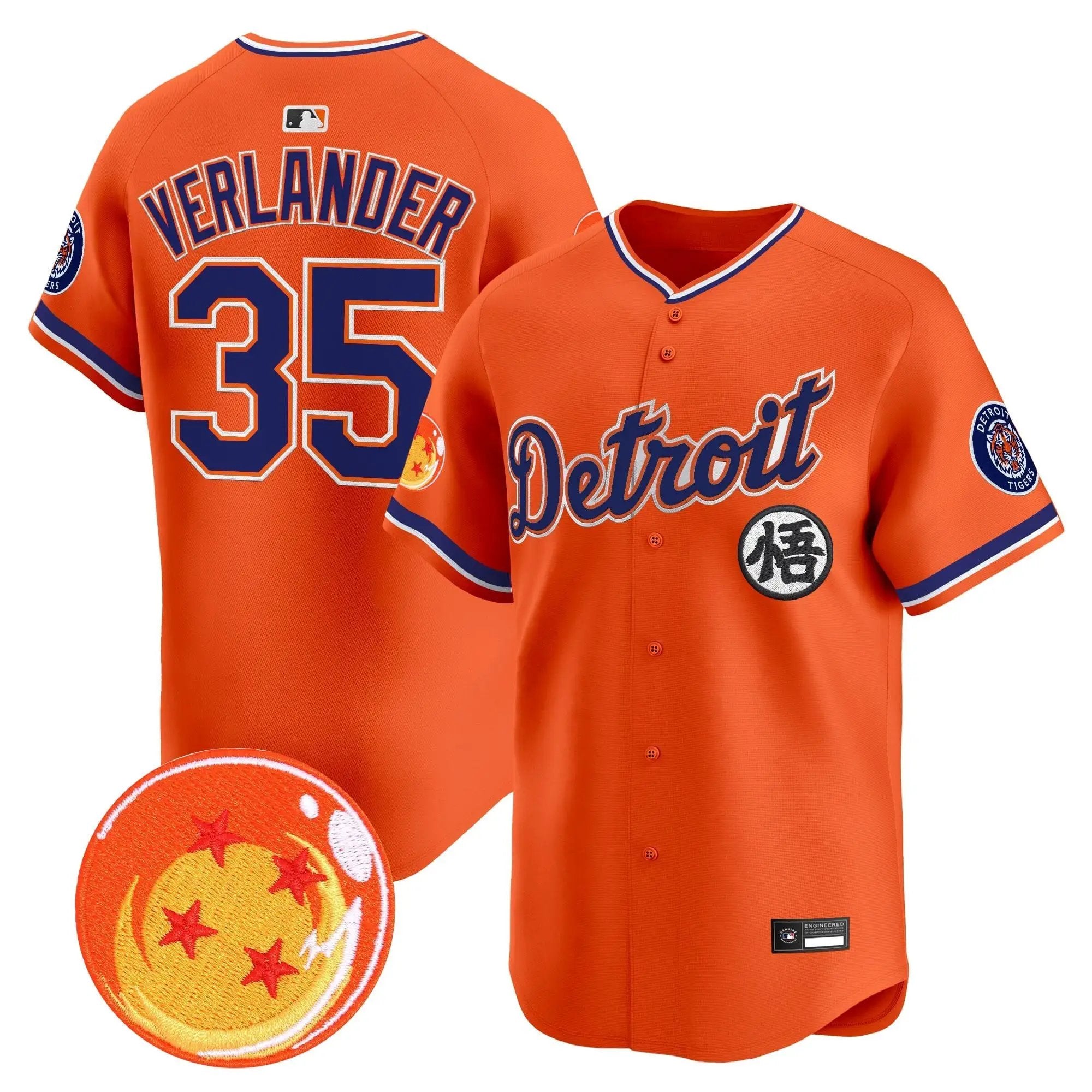 DET x Dragon Ball Vapor Premier Limited Jersey - All Stitched by Digigearus