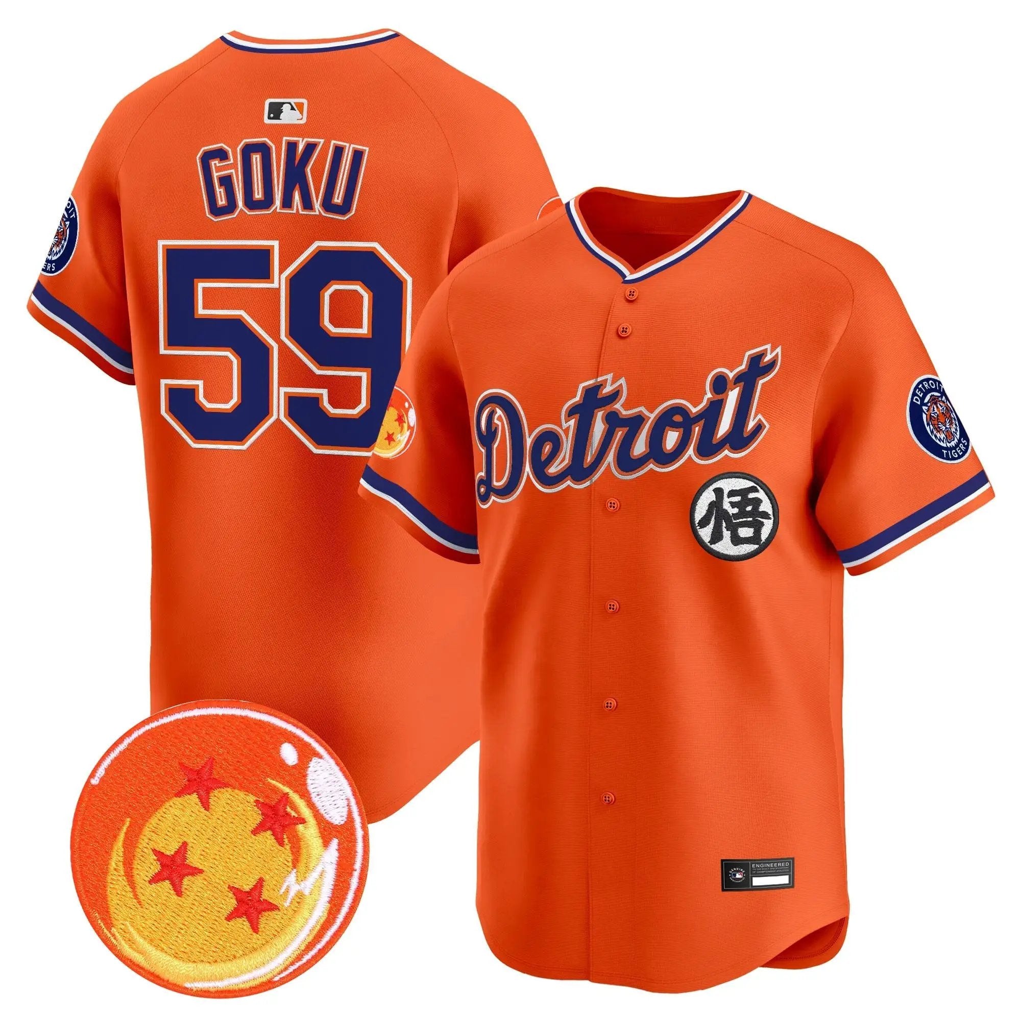 DET x Dragon Ball Vapor Premier Limited Jersey - All Stitched by Digigearus