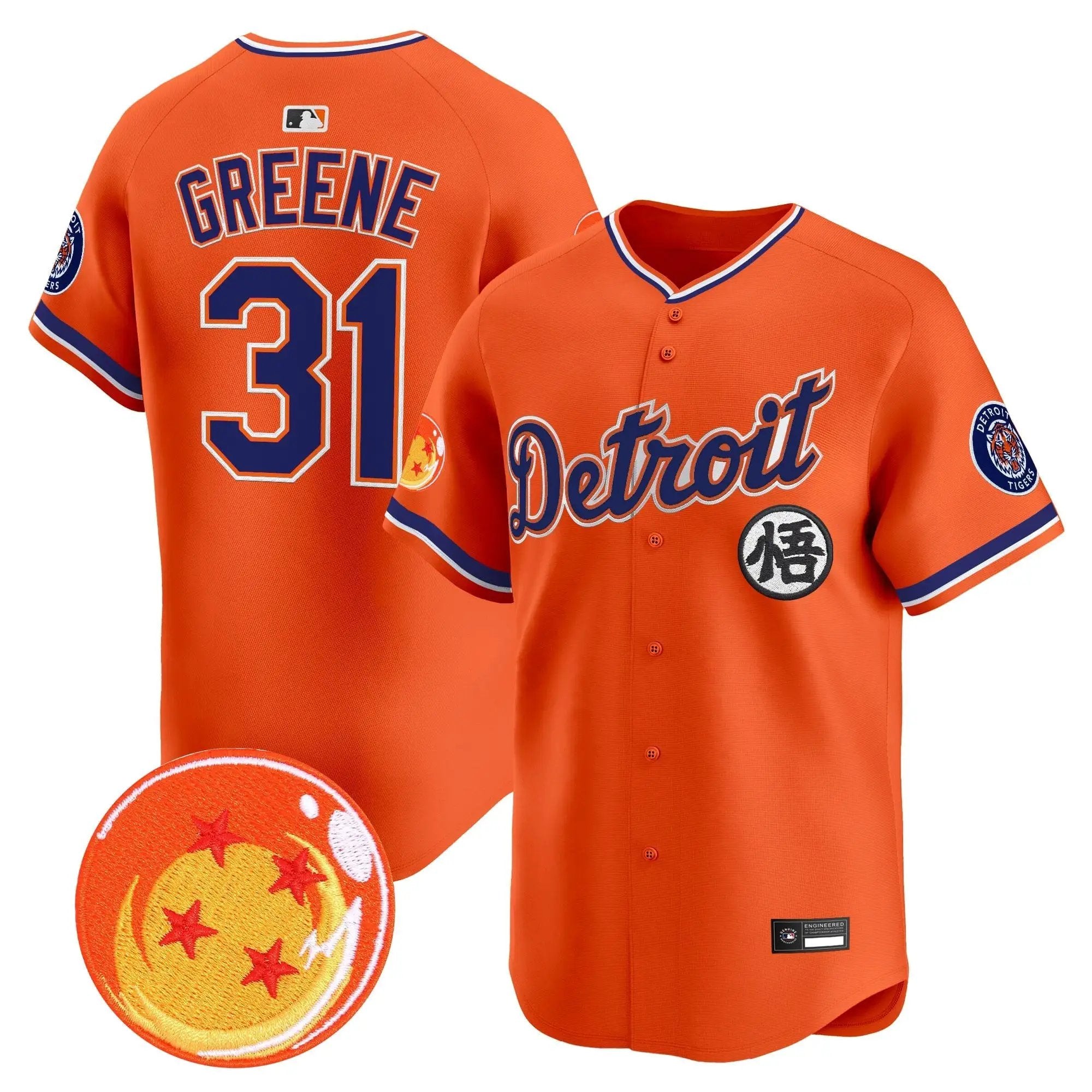 DET x Dragon Ball Vapor Premier Limited Jersey - All Stitched by Digigearus