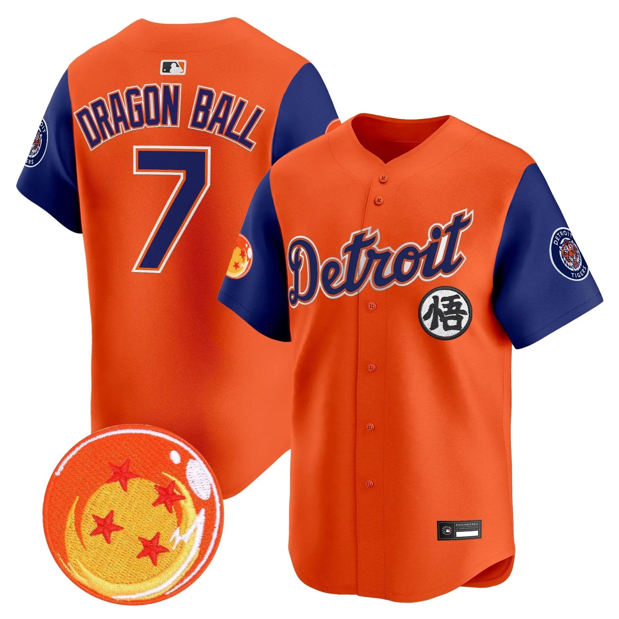DET x Dragon Ball Vapor Premier Limited Jersey - All Stitched by Digigearus
