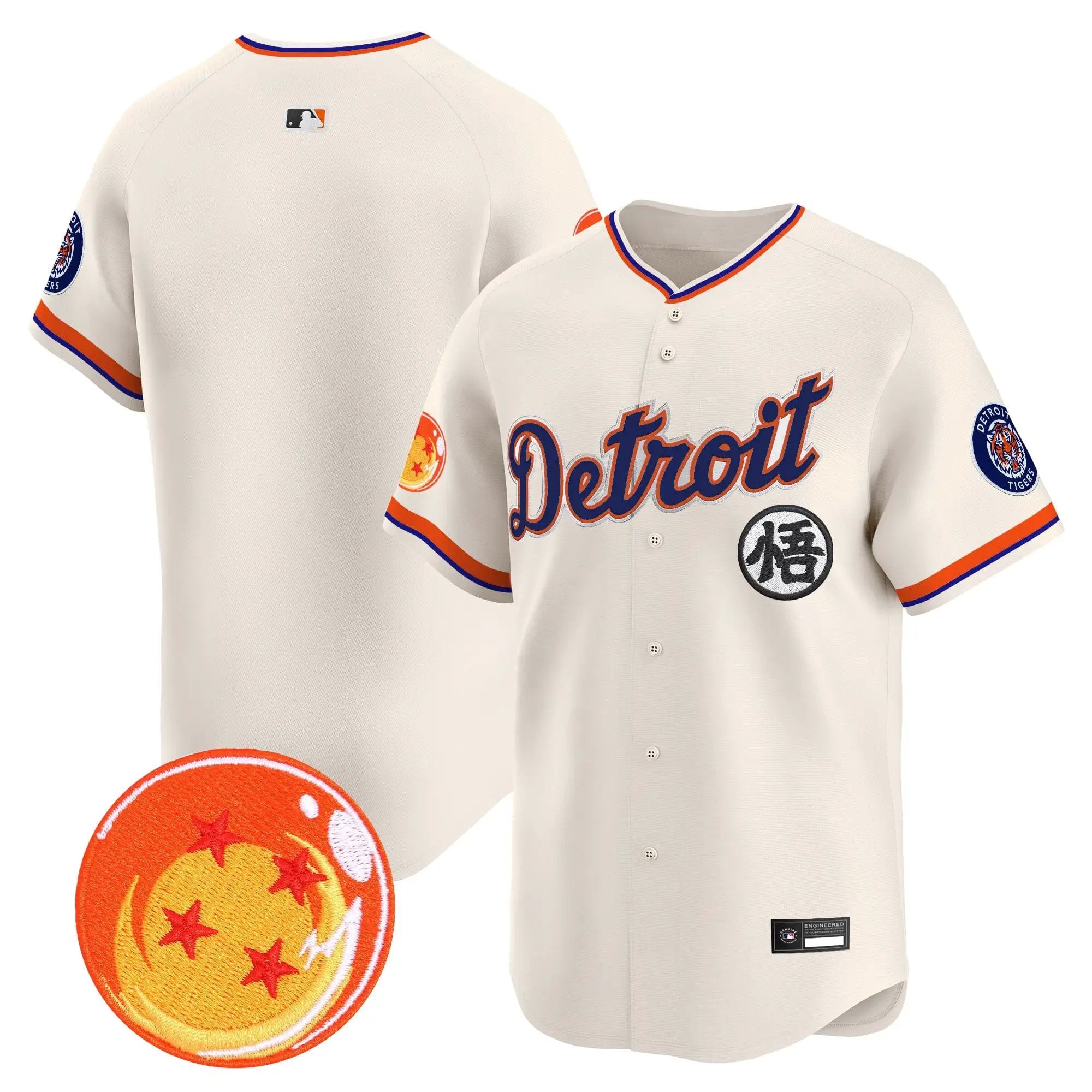 DET x Dragon Ball Vapor Premier Limited Jersey - All Stitched by Digigearus