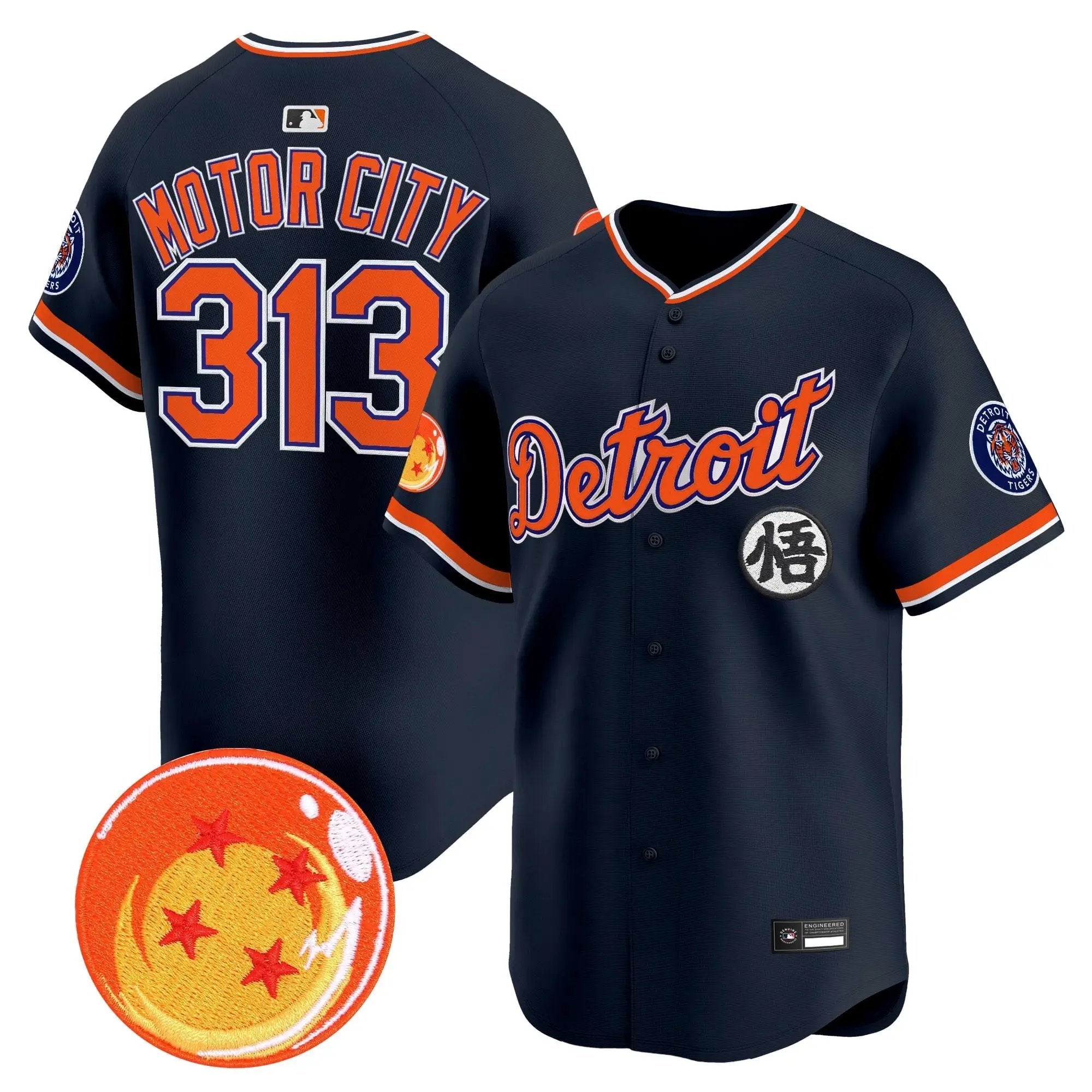 DET x Dragon Ball Vapor Premier Limited Jersey - All Stitched by Digigearus