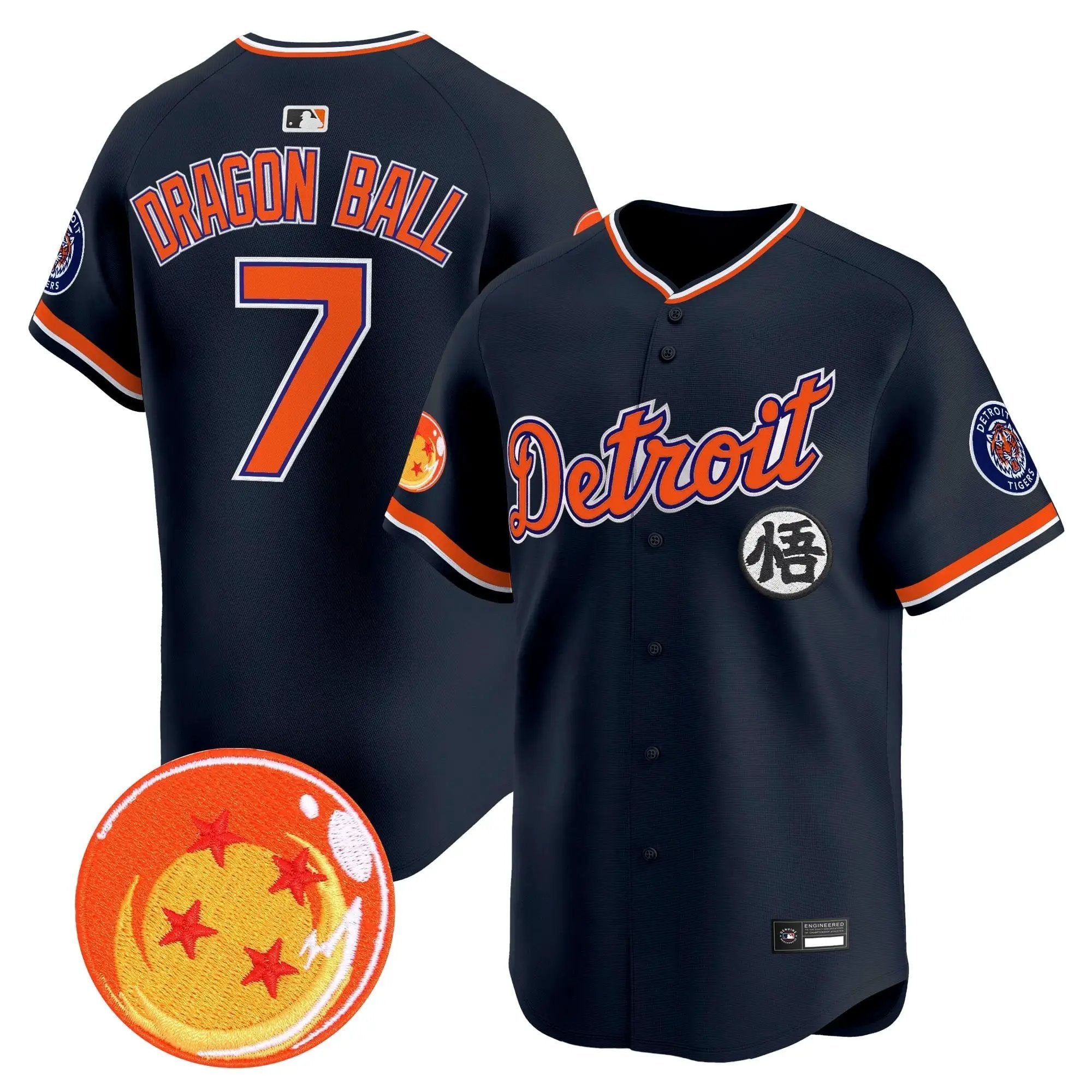 DET x Dragon Ball Vapor Premier Limited Jersey - All Stitched by Digigearus