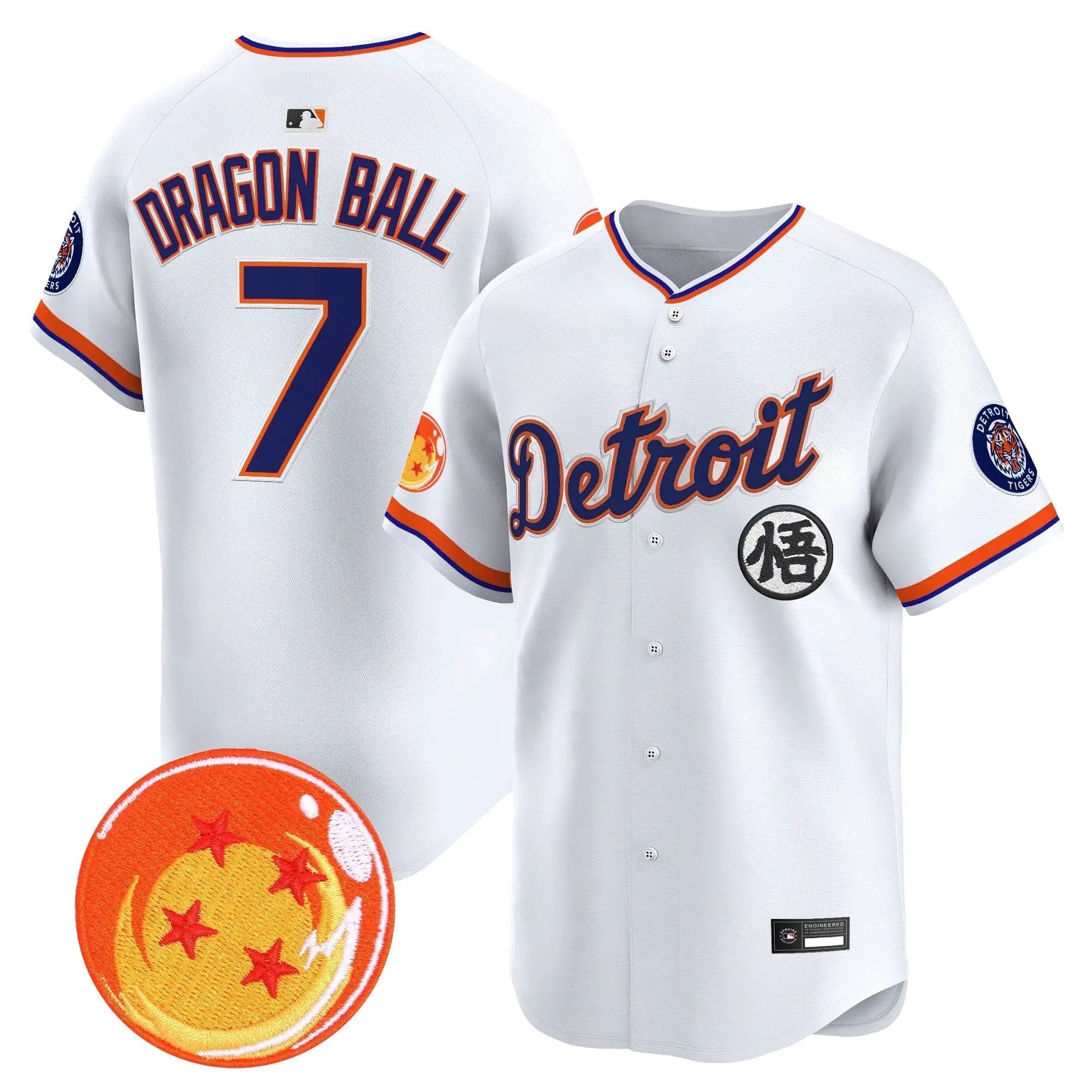 DET x Dragon Ball Vapor Premier Limited Jersey - All Stitched by Digigearus