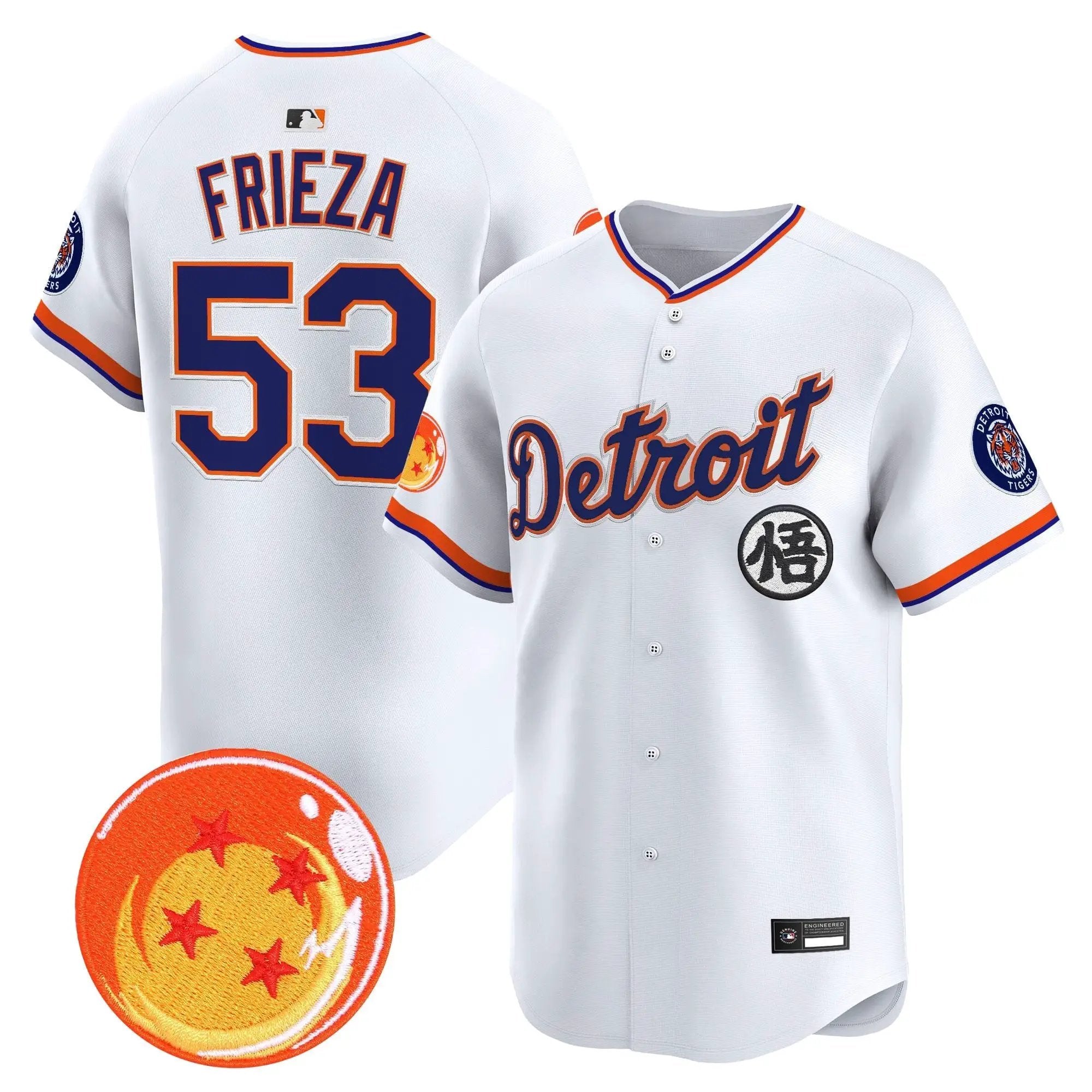 DET x Dragon Ball Vapor Premier Limited Jersey - All Stitched by Digigearus