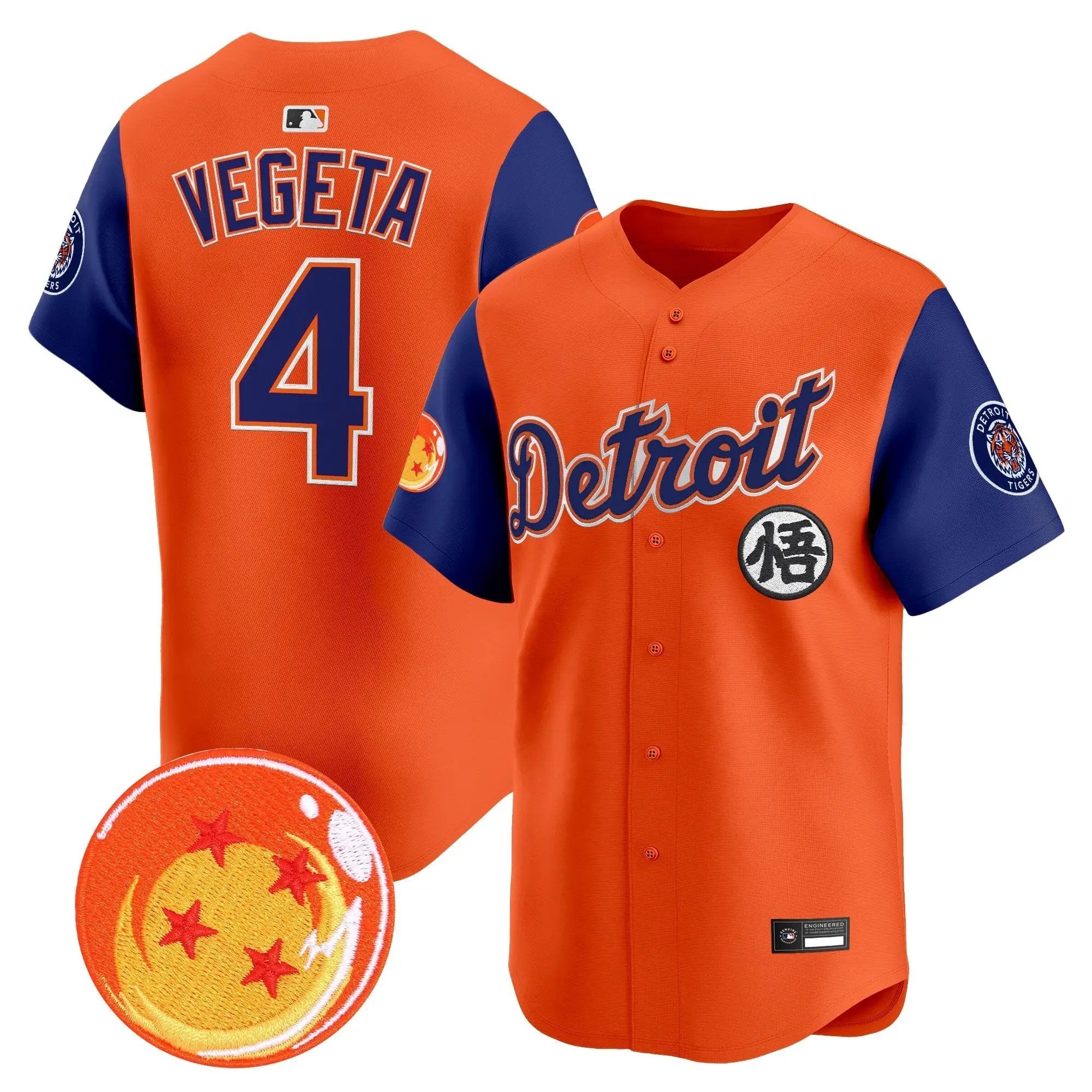 DET x Dragon Ball Vapor Premier Limited Jersey - All Stitched by Digigearus