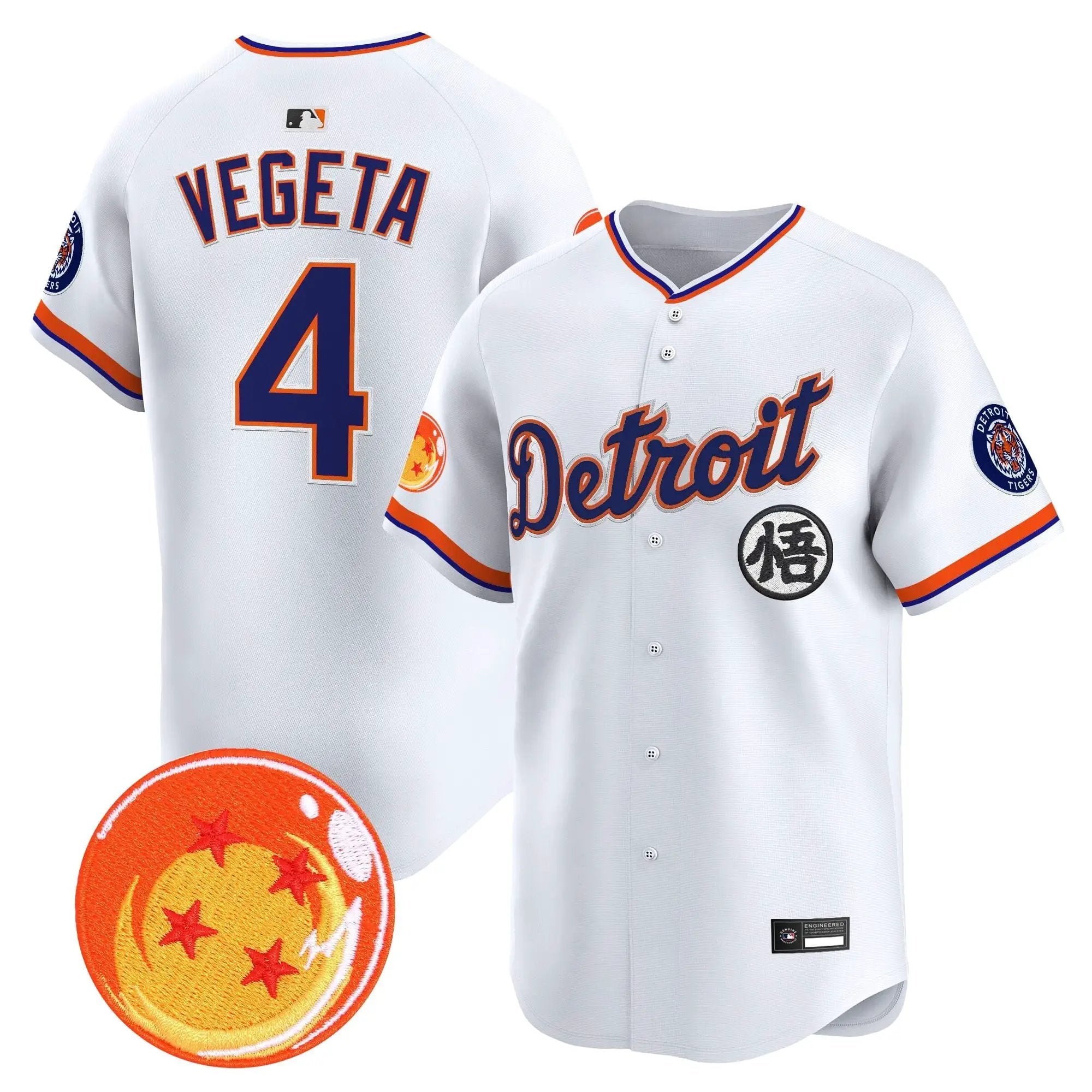 DET x Dragon Ball Vapor Premier Limited Jersey - All Stitched by Digigearus