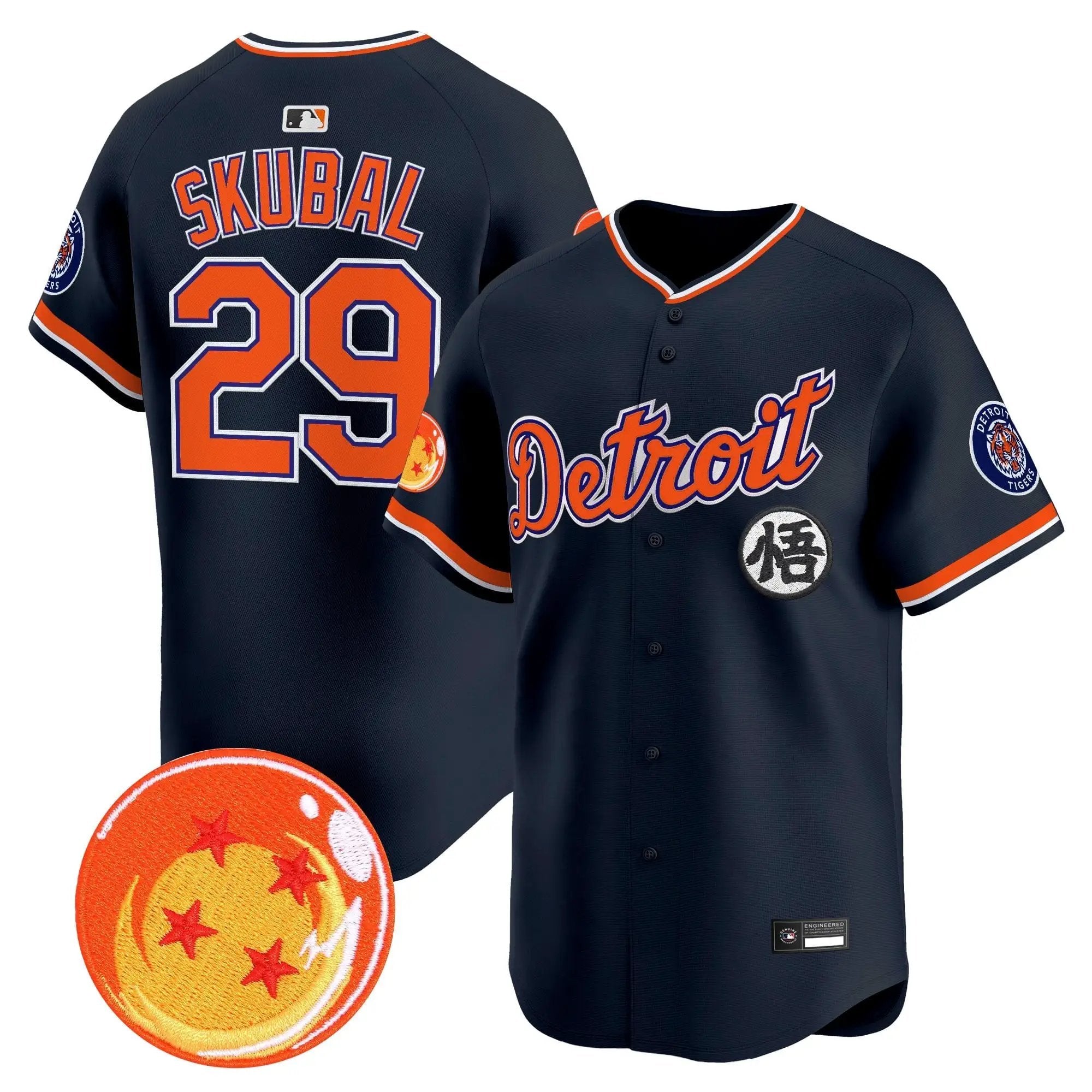 DET x Dragon Ball Vapor Premier Limited Jersey - All Stitched by Digigearus