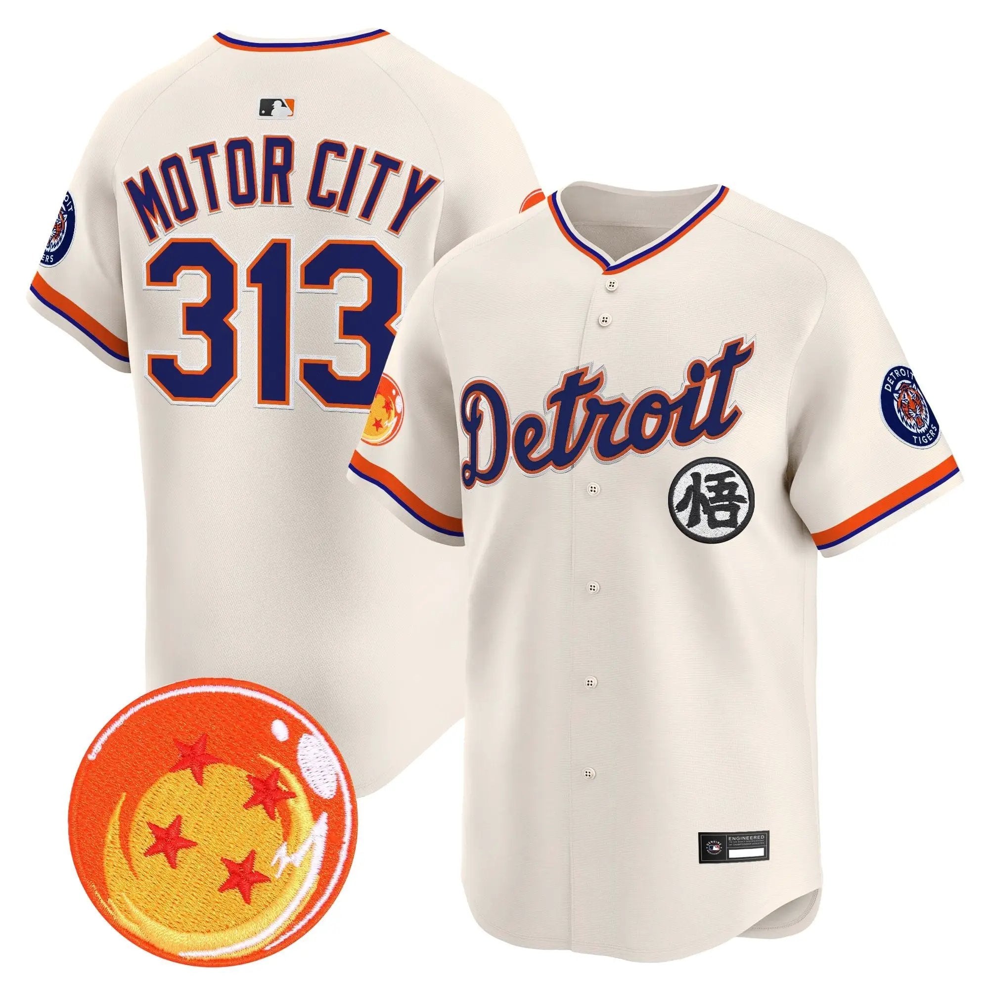 DET x Dragon Ball Vapor Premier Limited Jersey - All Stitched by Digigearus