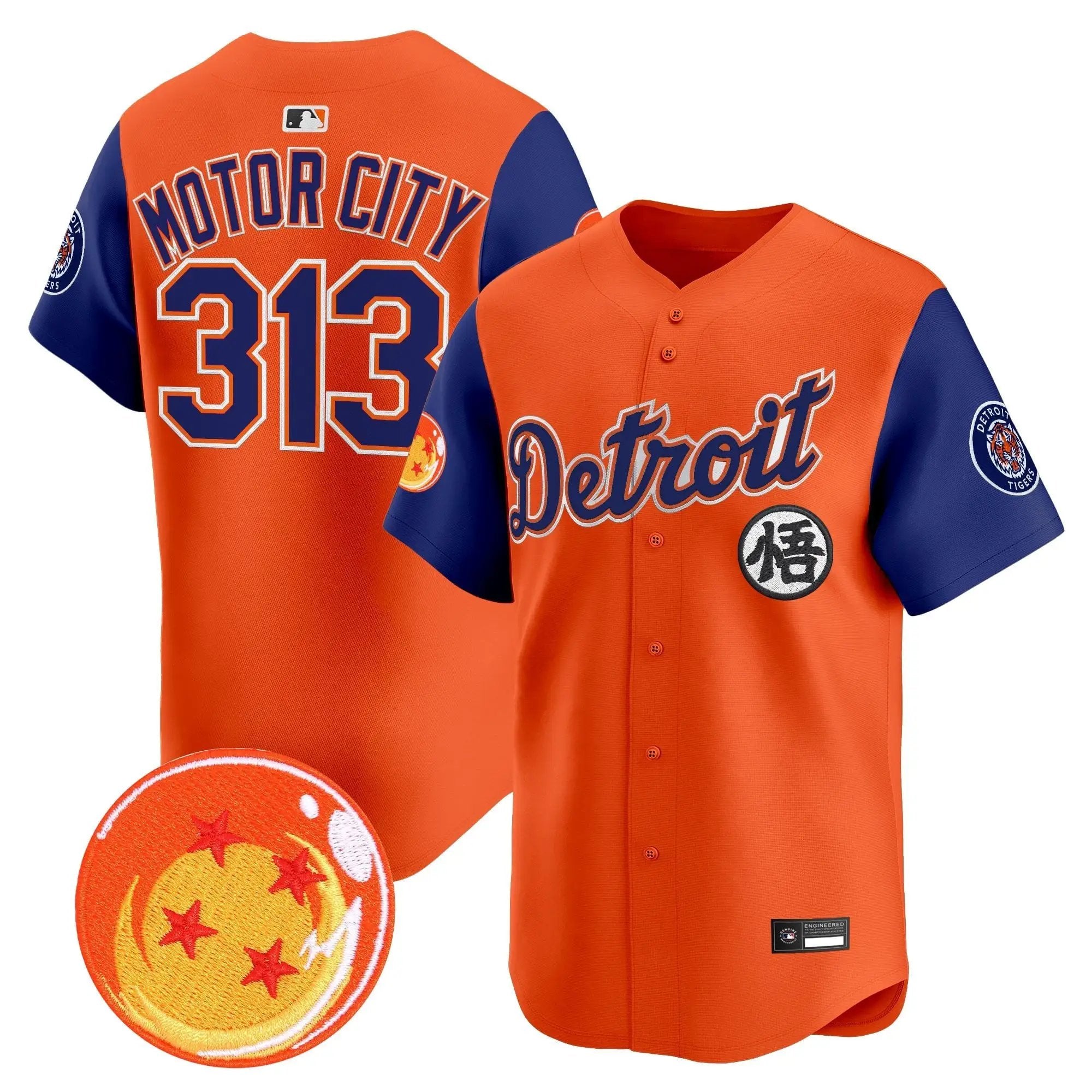 DET x Dragon Ball Vapor Premier Limited Jersey - All Stitched by Digigearus