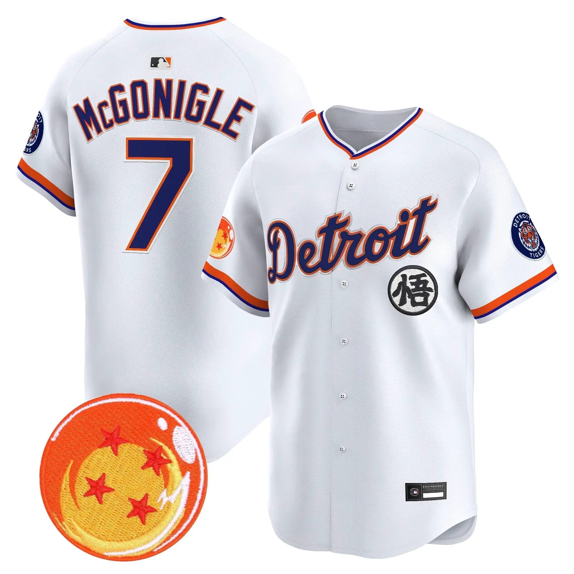 DET x Dragon Ball Vapor Premier Limited Jersey - All Stitched by Digigearus