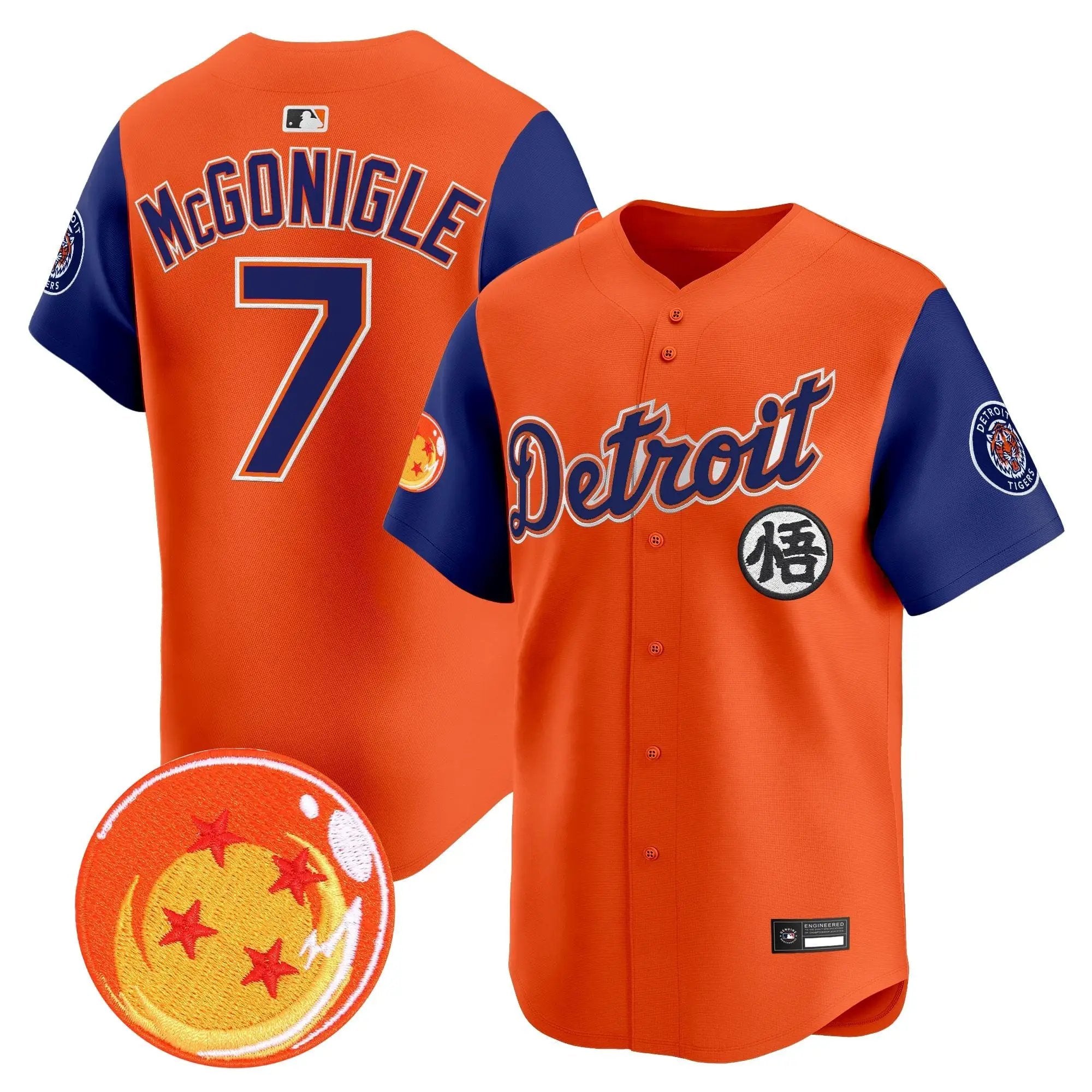 DET x Dragon Ball Vapor Premier Limited Jersey - All Stitched by Digigearus