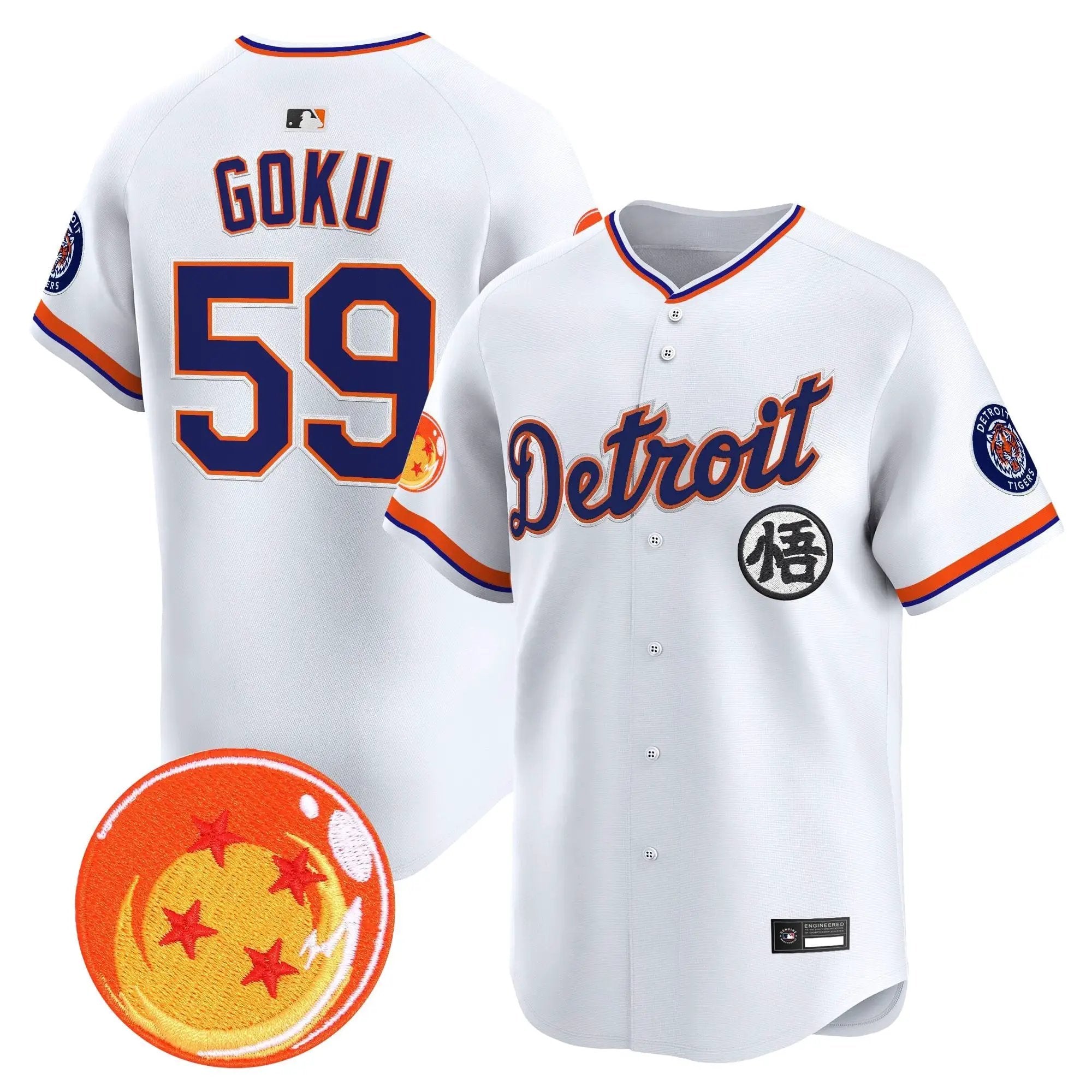 DET x Dragon Ball Vapor Premier Limited Jersey - All Stitched by Digigearus