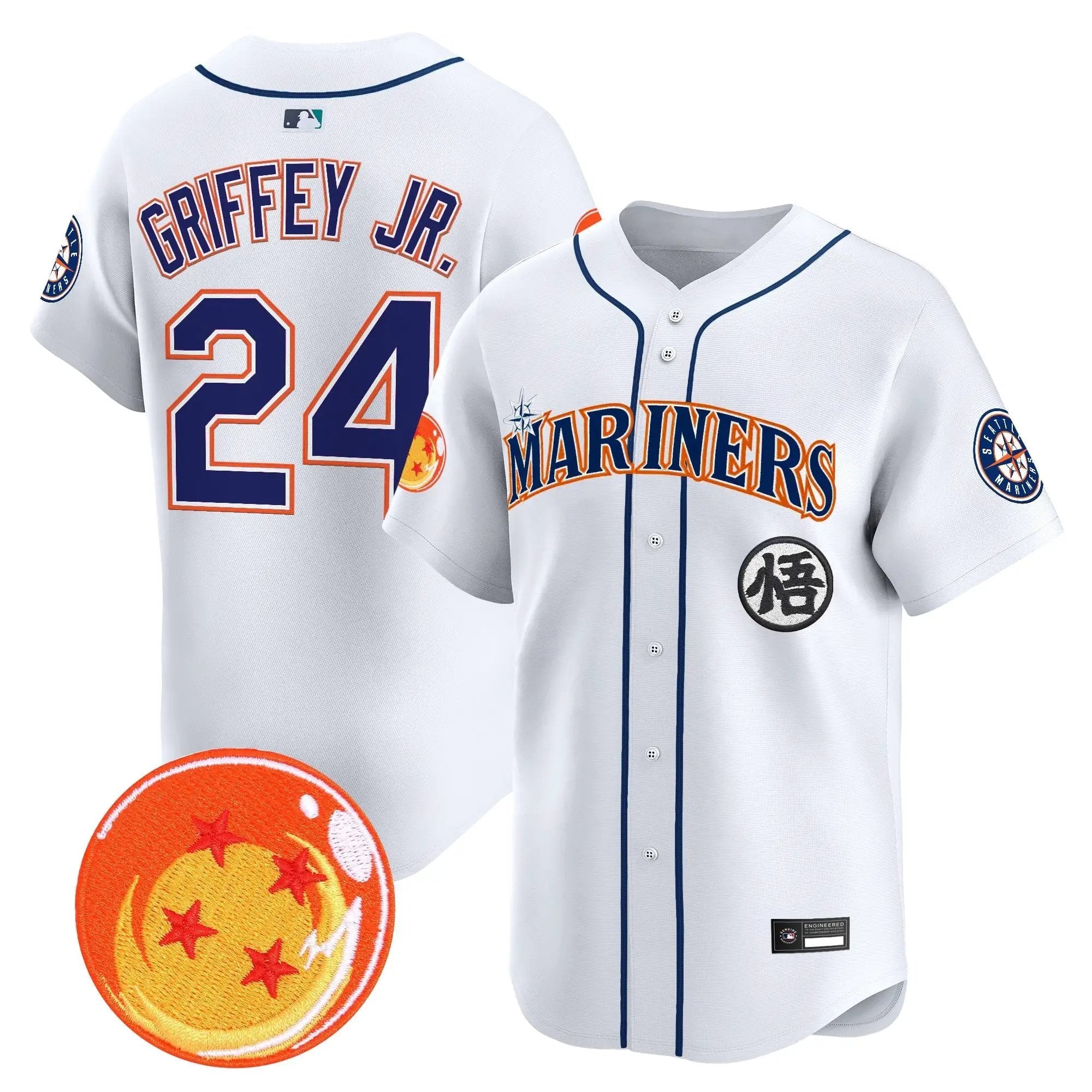 SEA x Dragon Ball Vapor Premier Limited Jersey - All Stitched by Seattle Mariners