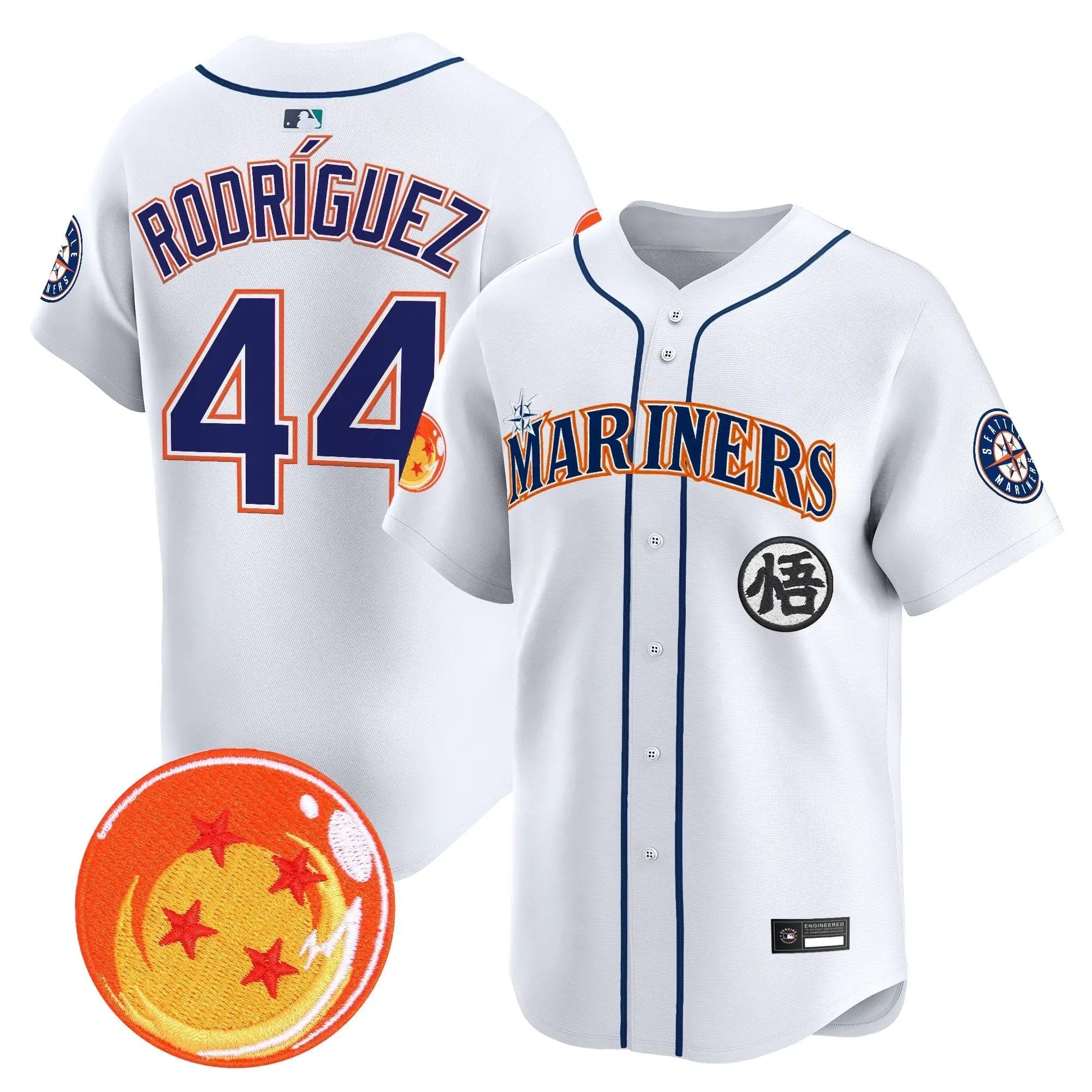 SEA x Dragon Ball Vapor Premier Limited Jersey - All Stitched by Seattle Mariners