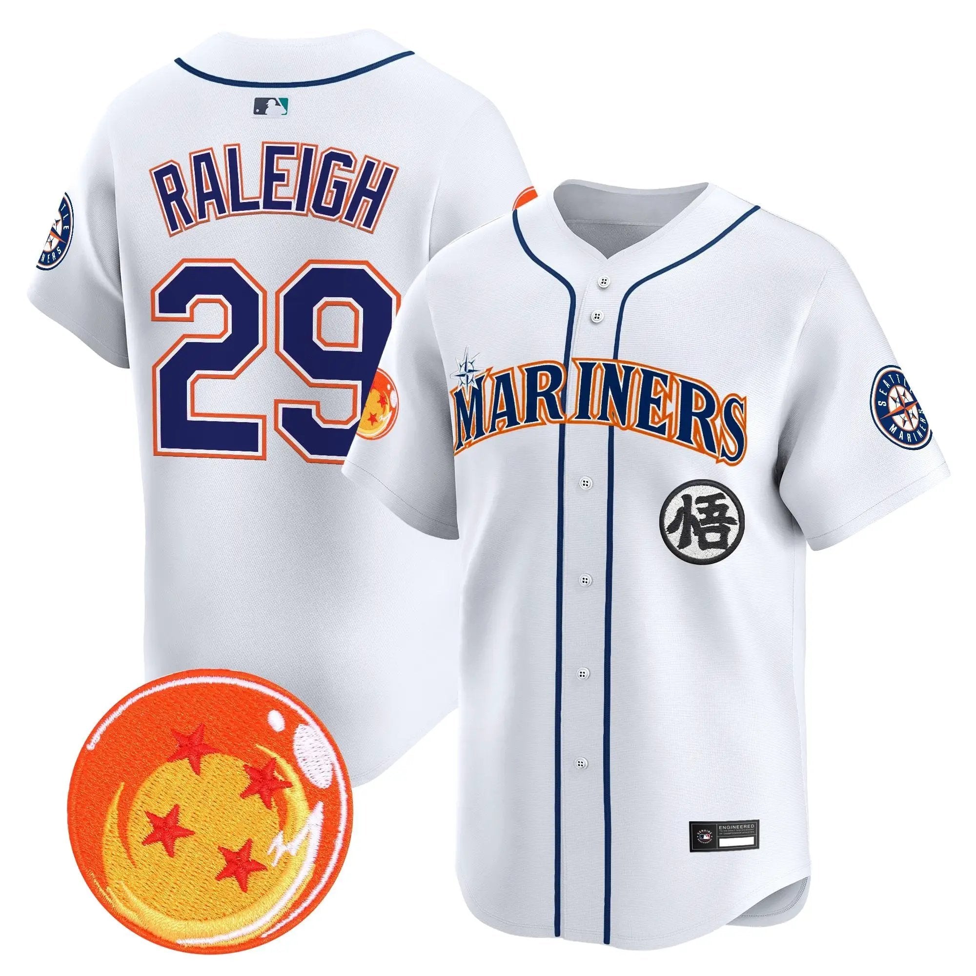 SEA x Dragon Ball Vapor Premier Limited Jersey - All Stitched by Seattle Mariners