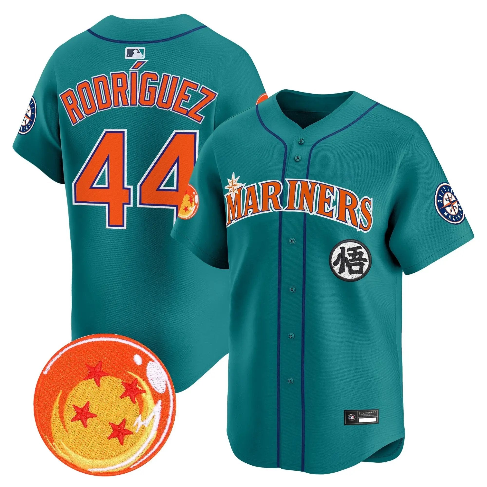 SEA x Dragon Ball Vapor Premier Limited Jersey - All Stitched by Seattle Mariners