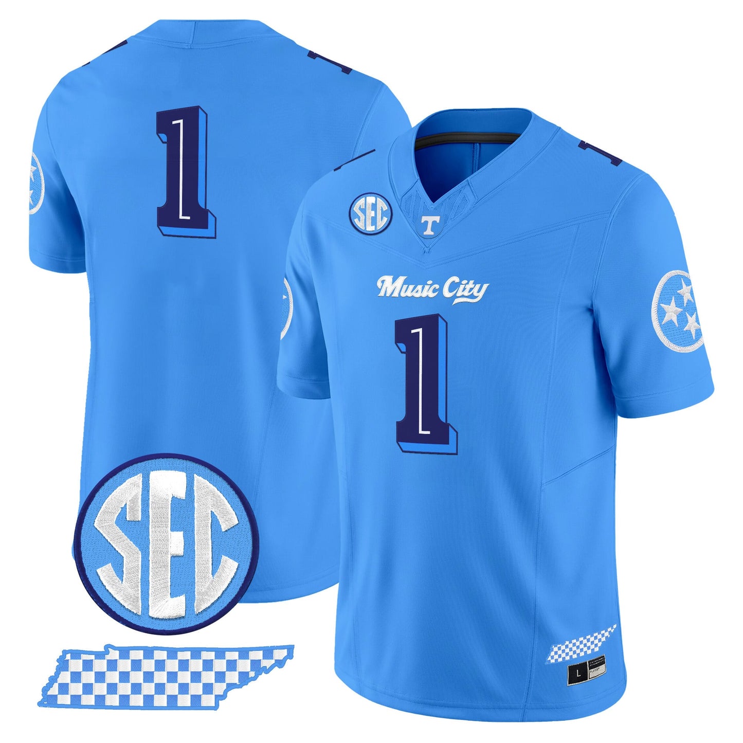 Tennessee Volunteers 'Music City Edition' Vapor Limited Jersey - Stitched by Tennessee Volunteers