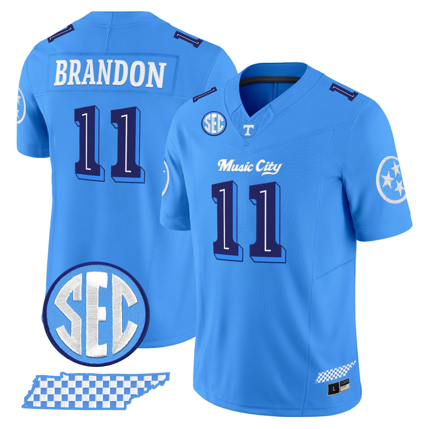 Tennessee Volunteers 'Music City Edition' Vapor Limited Jersey - Stitched by Tennessee Volunteers