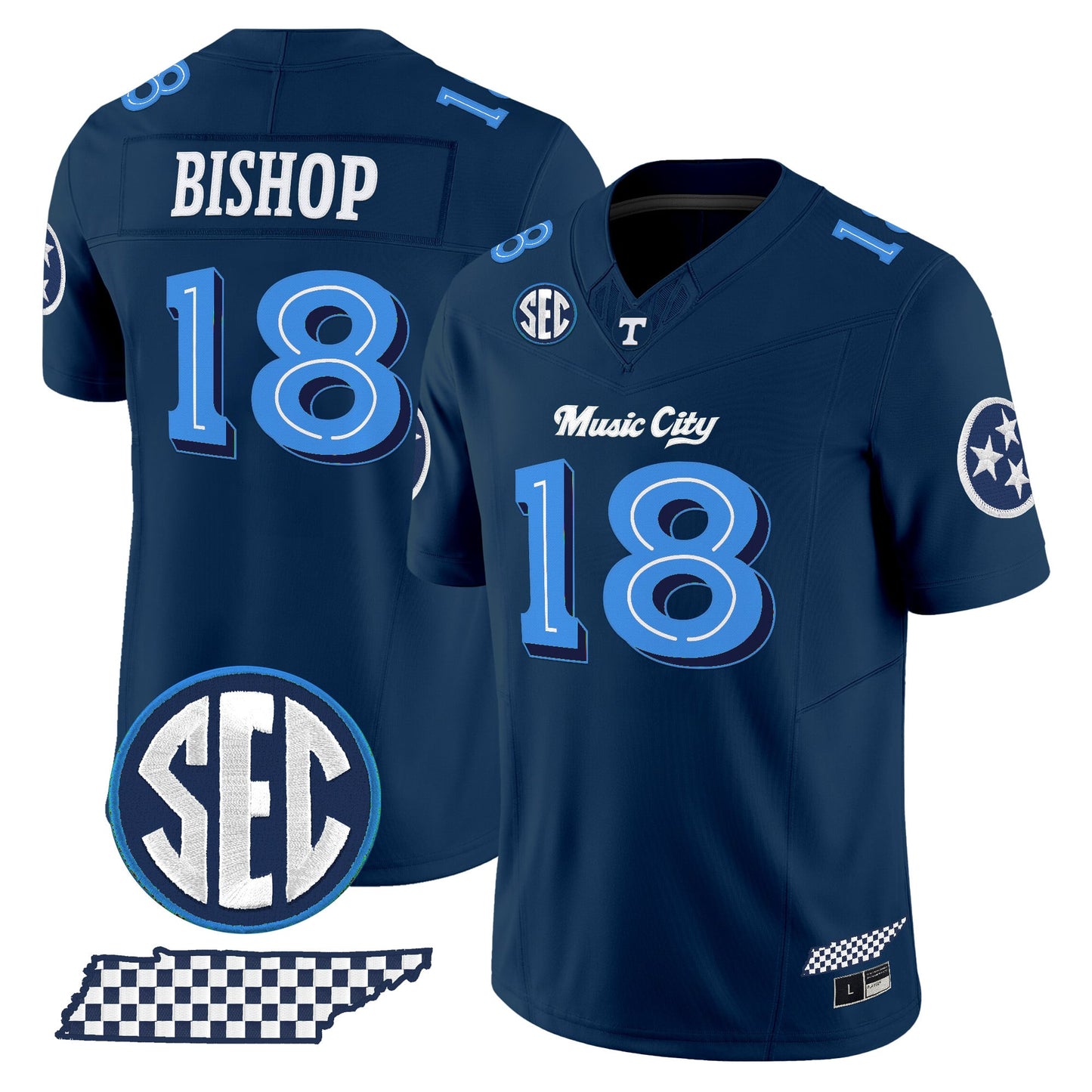 Tennessee Volunteers 'Music City Edition' Vapor Limited Jersey - Stitched by Tennessee Volunteers