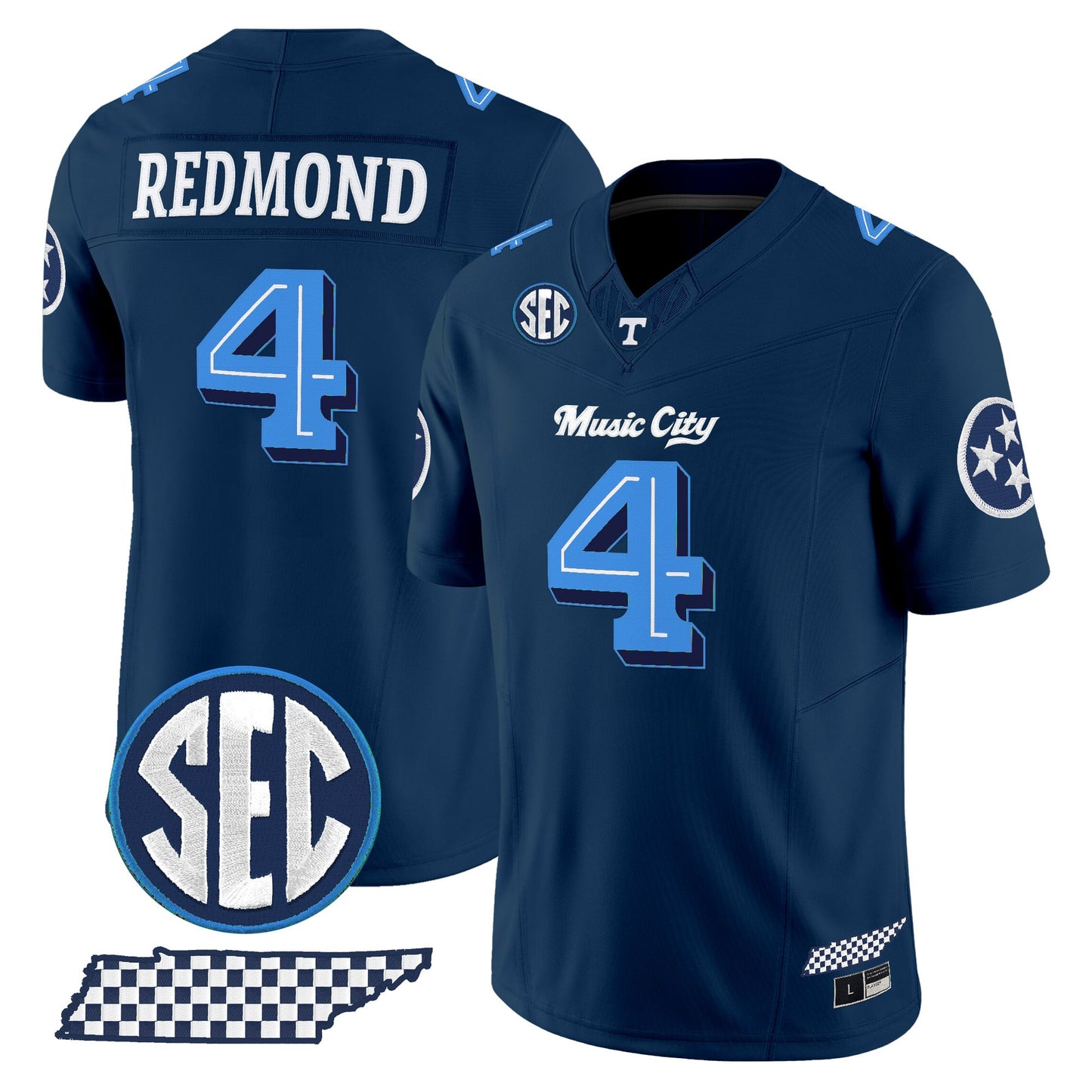 Tennessee Volunteers 'Music City Edition' Vapor Limited Jersey - Stitched by Tennessee Volunteers