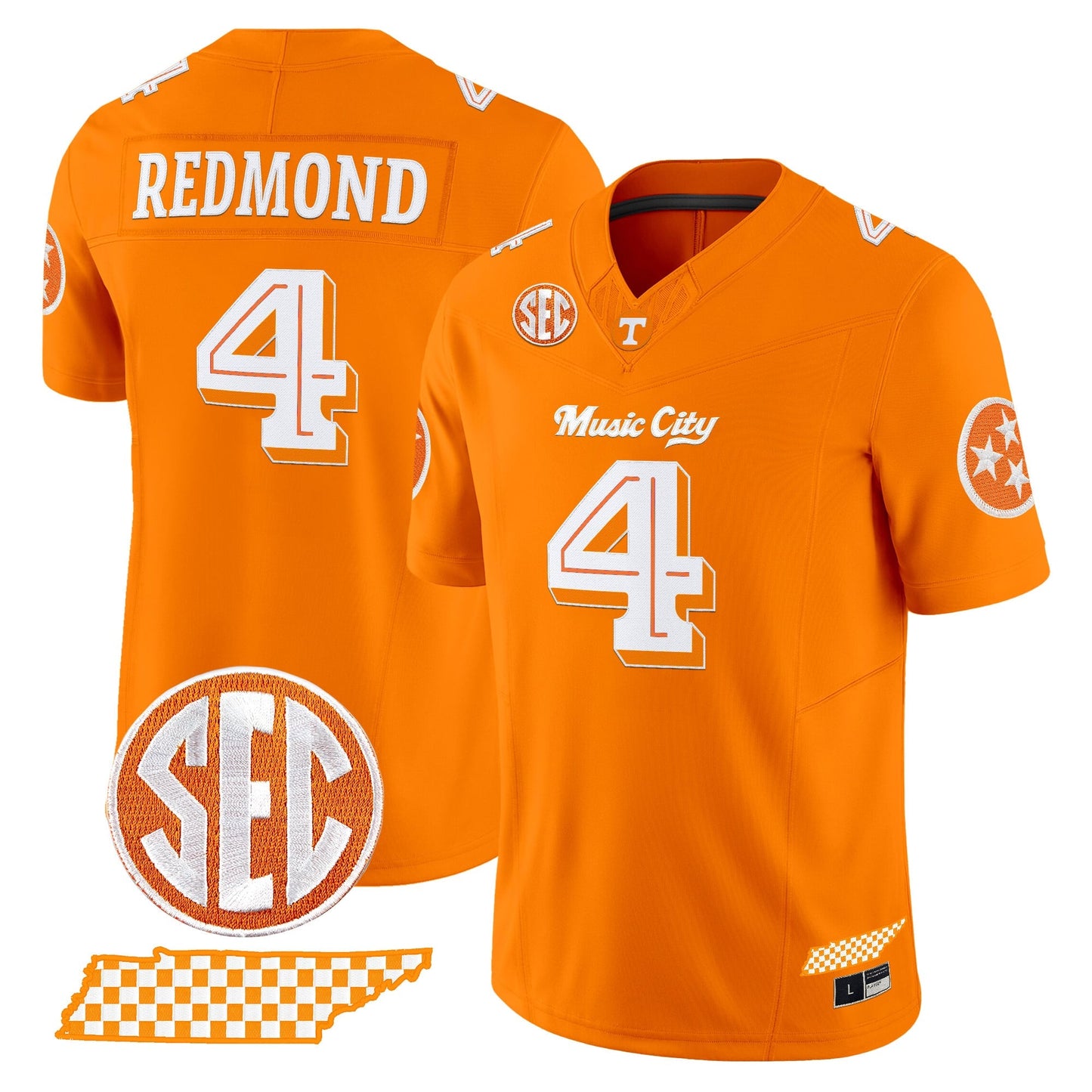 Tennessee Volunteers 'Music City Edition' Vapor Limited Jersey - Stitched by Tennessee Volunteers