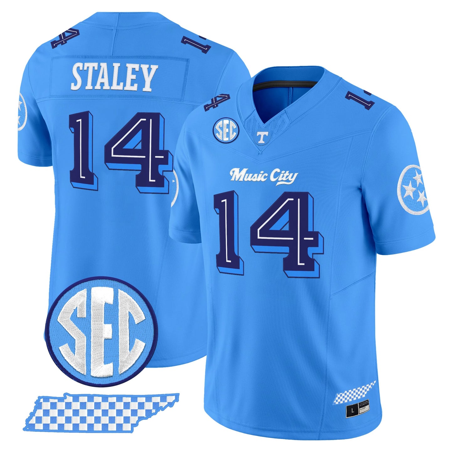 Tennessee Volunteers 'Music City Edition' Vapor Limited Jersey - Stitched by Tennessee Volunteers