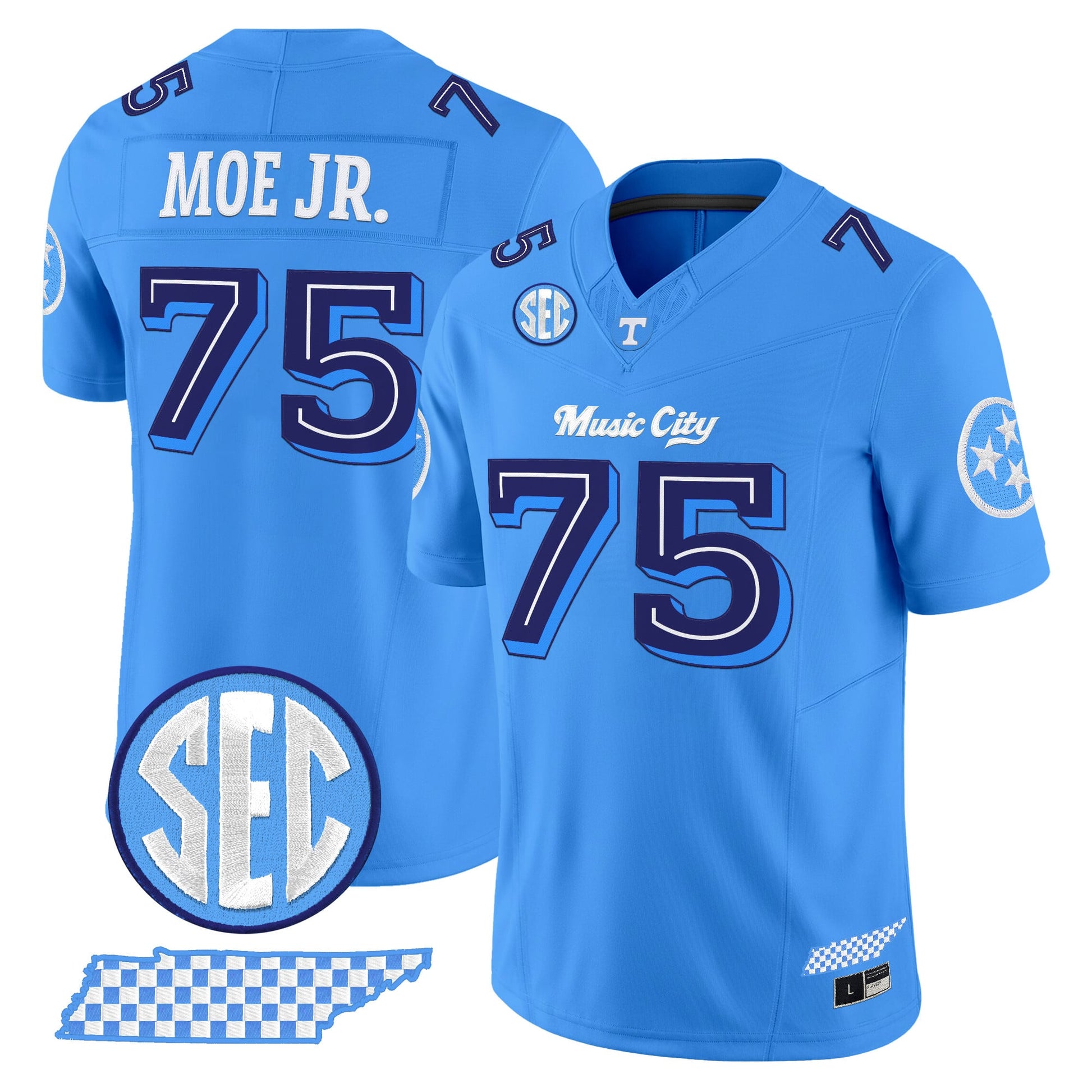 Tennessee Volunteers 'Music City Edition' Vapor Limited Jersey - Stitched by Tennessee Volunteers