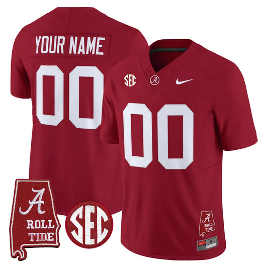 BAMA 2026 Vapor Limited Custom Jersey - Alabama Map - Stitched by Alabama Crimson Tide